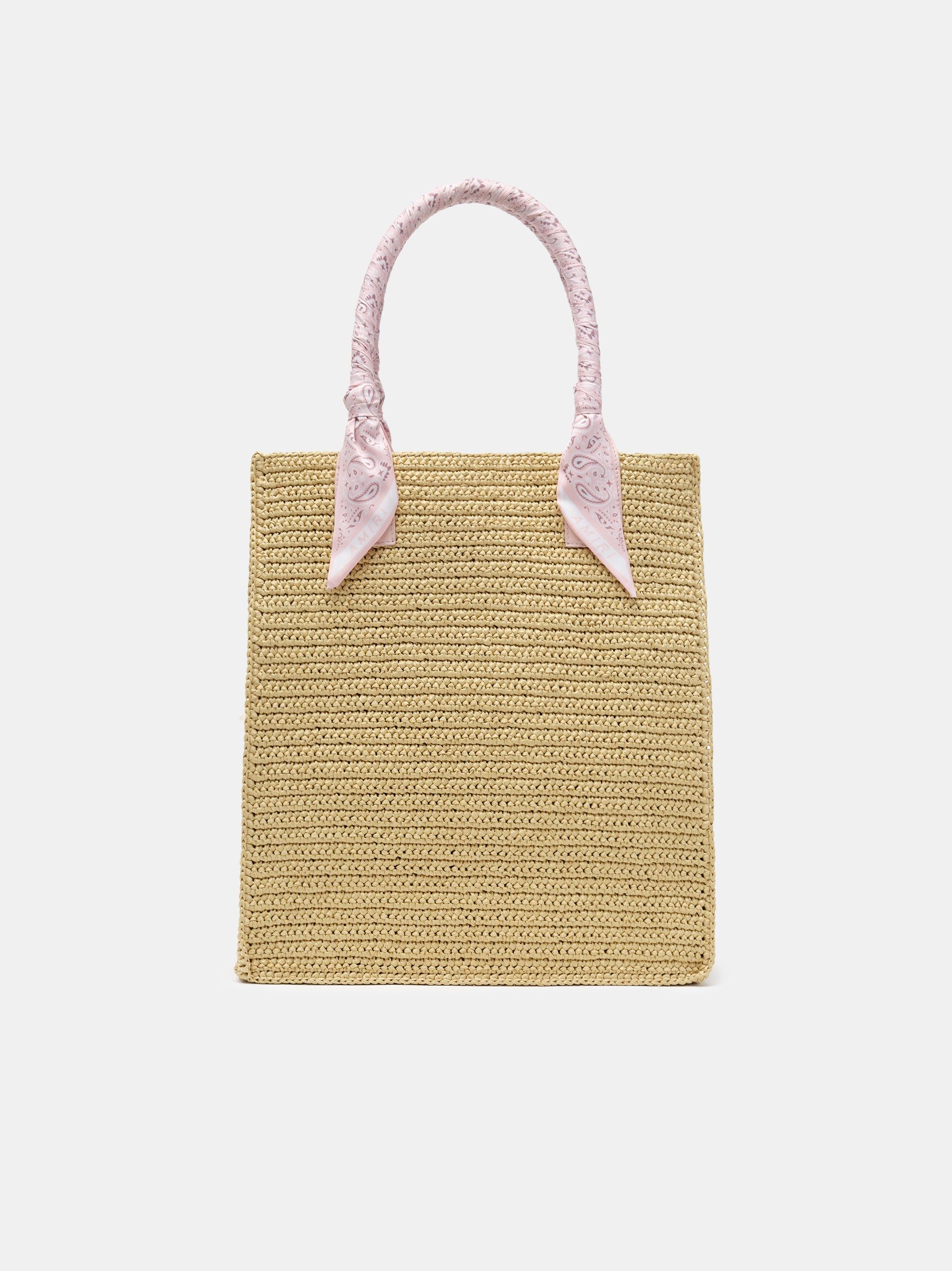 Amiri Raffia Tote Men Bags Pink | AUNHGVI-04