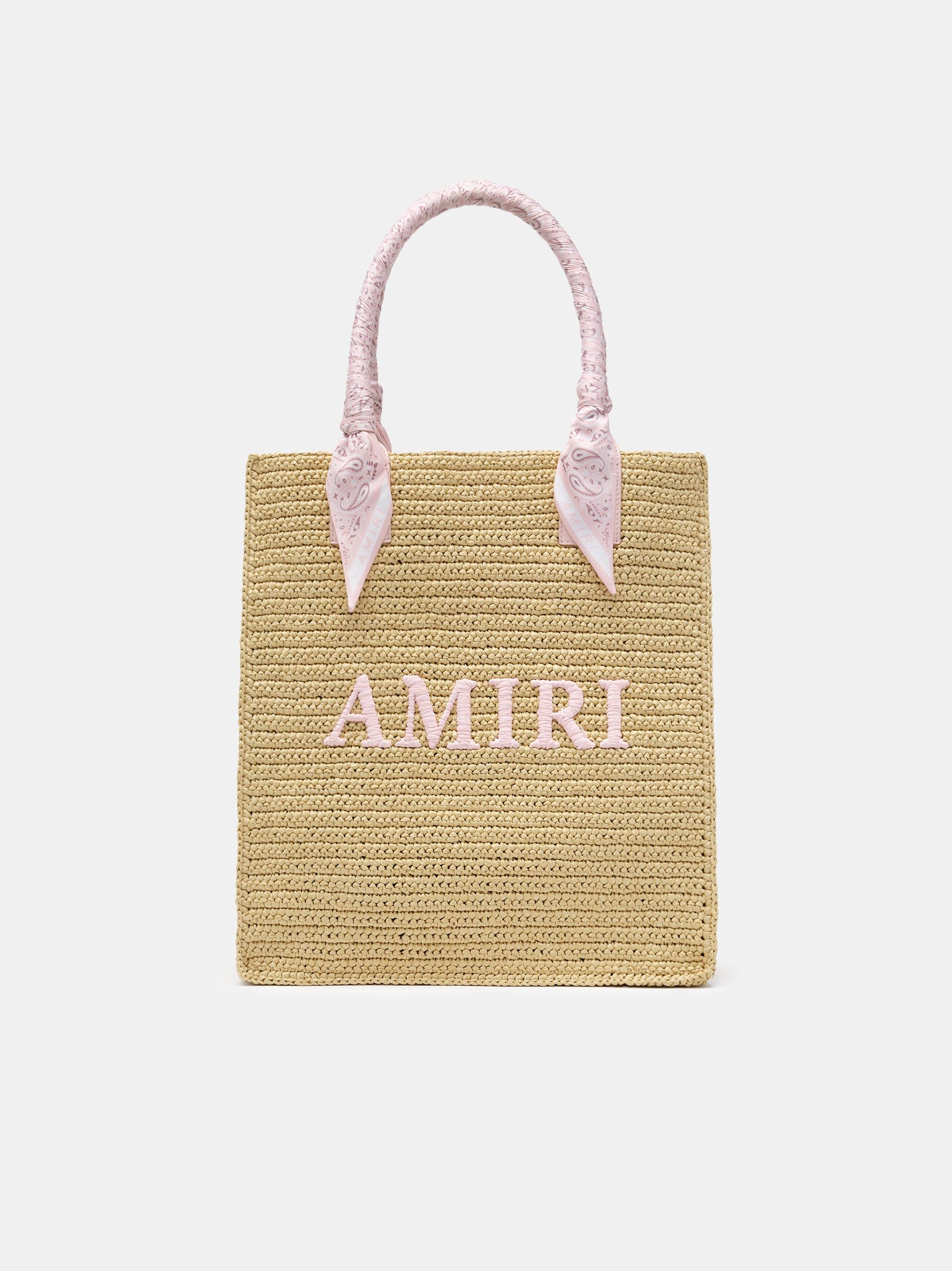 Amiri Raffia Tote Men Bags Pink | AUNHGVI-04
