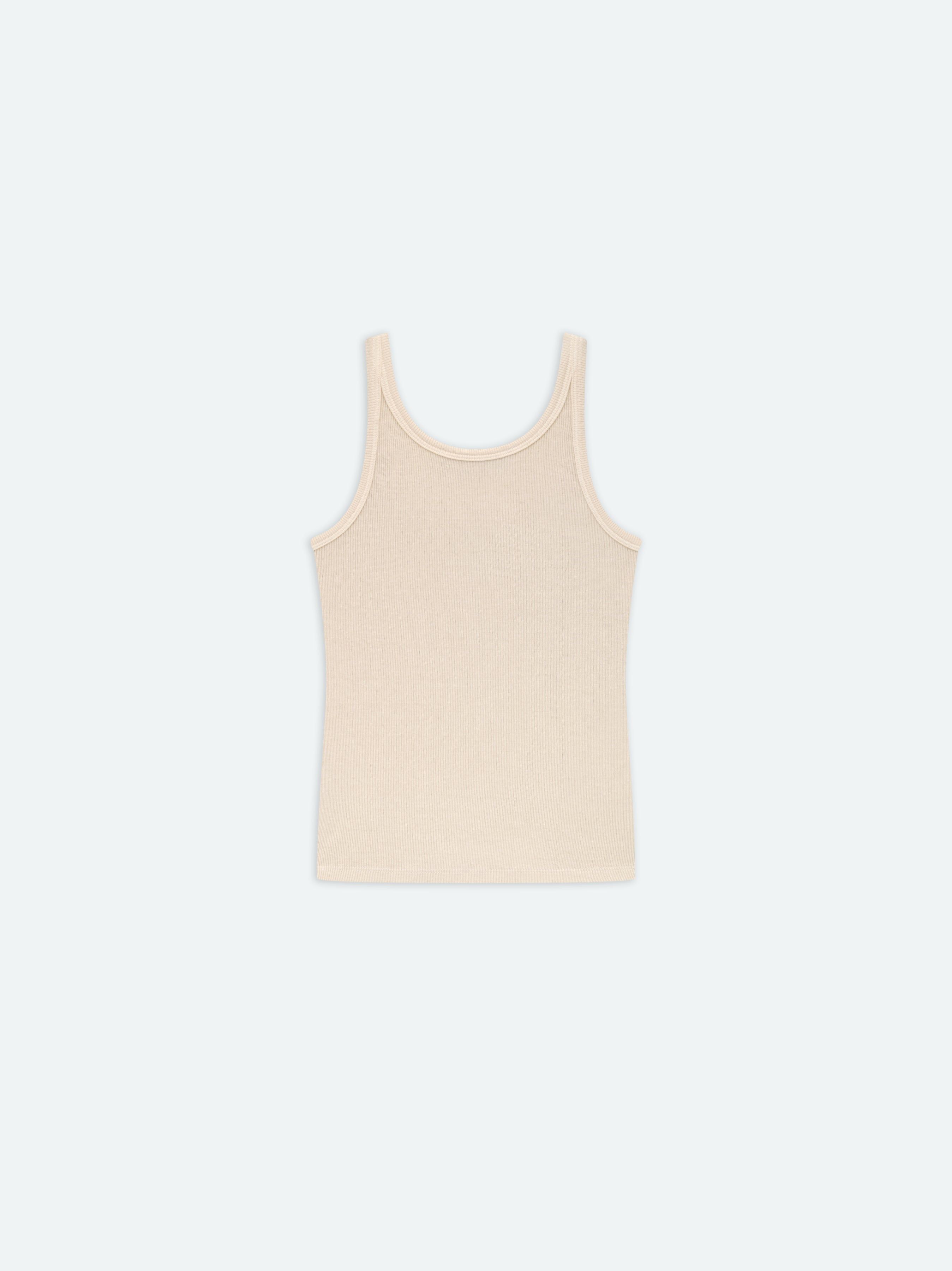 Amiri Rib Tank Women T Shirts Brown | VLYTMIW-19