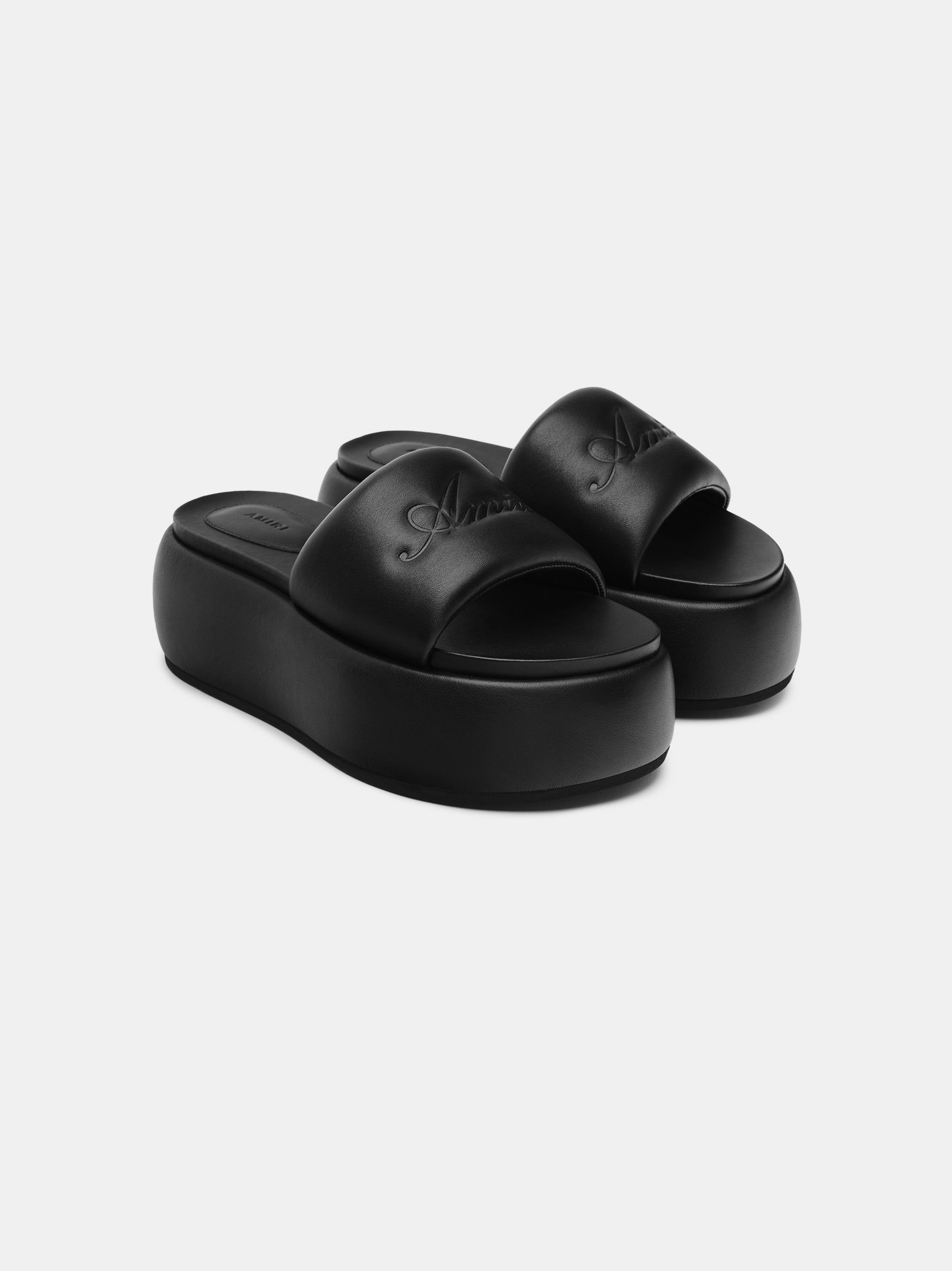 Amiri Script Platform Sandal Women Sandals Black | IEDWONU-38