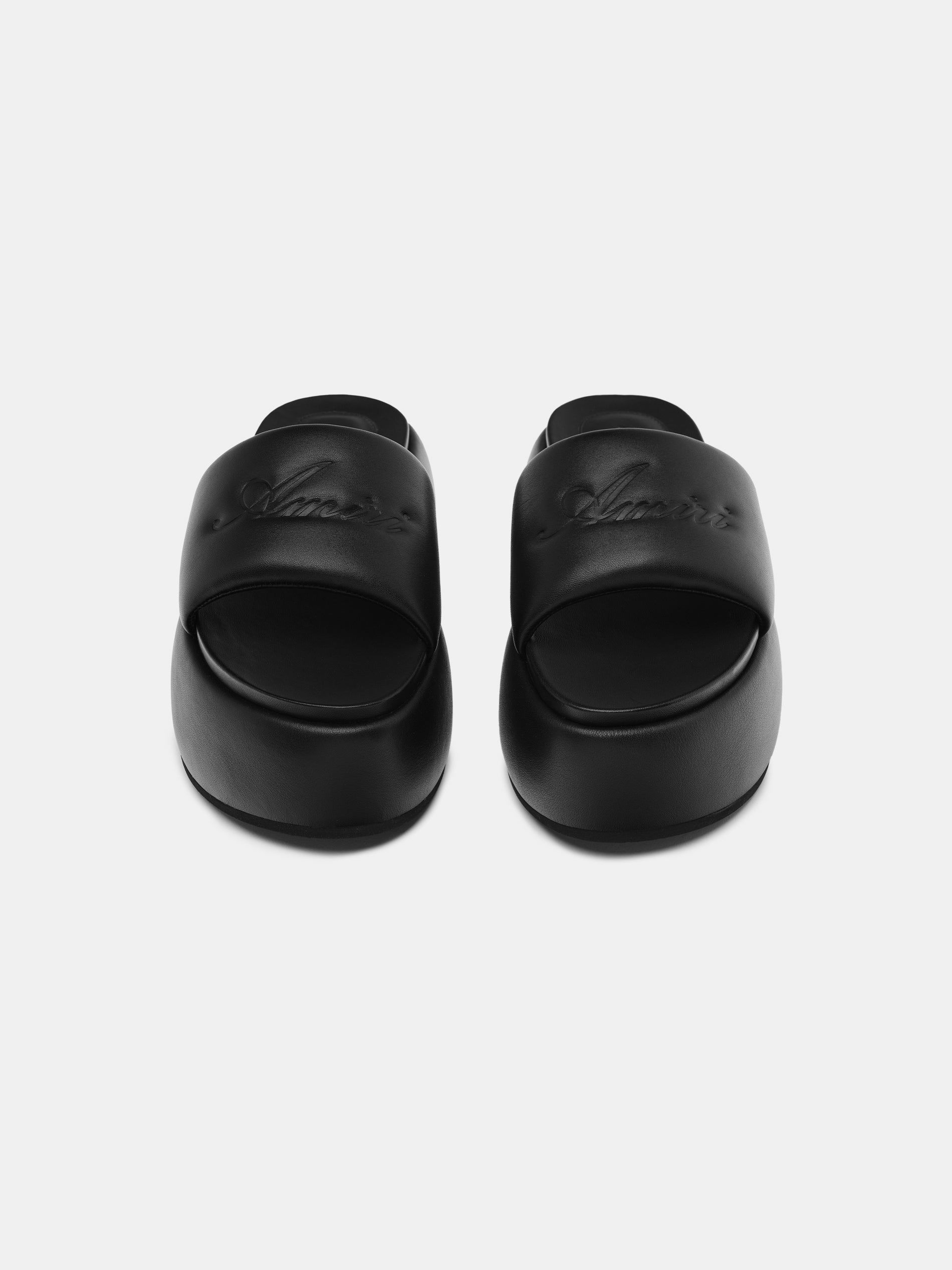 Amiri Script Platform Sandal Women Sandals Black | IEDWONU-38