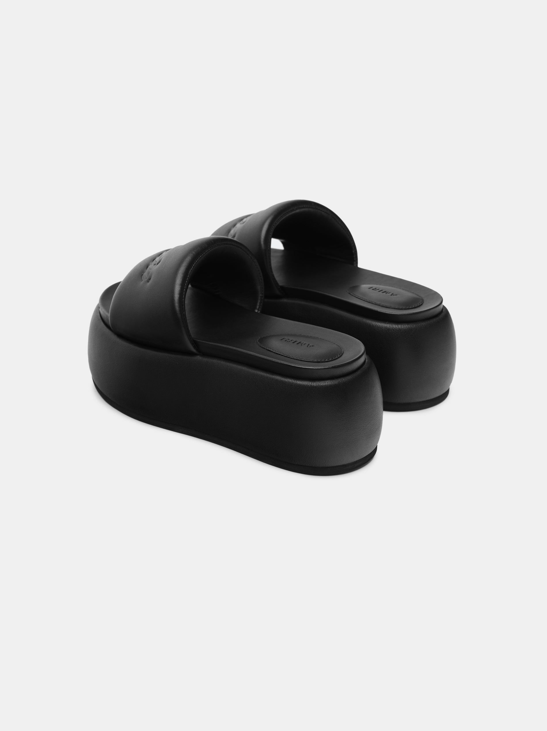 Amiri Script Platform Sandal Women Sandals Black | IEDWONU-38
