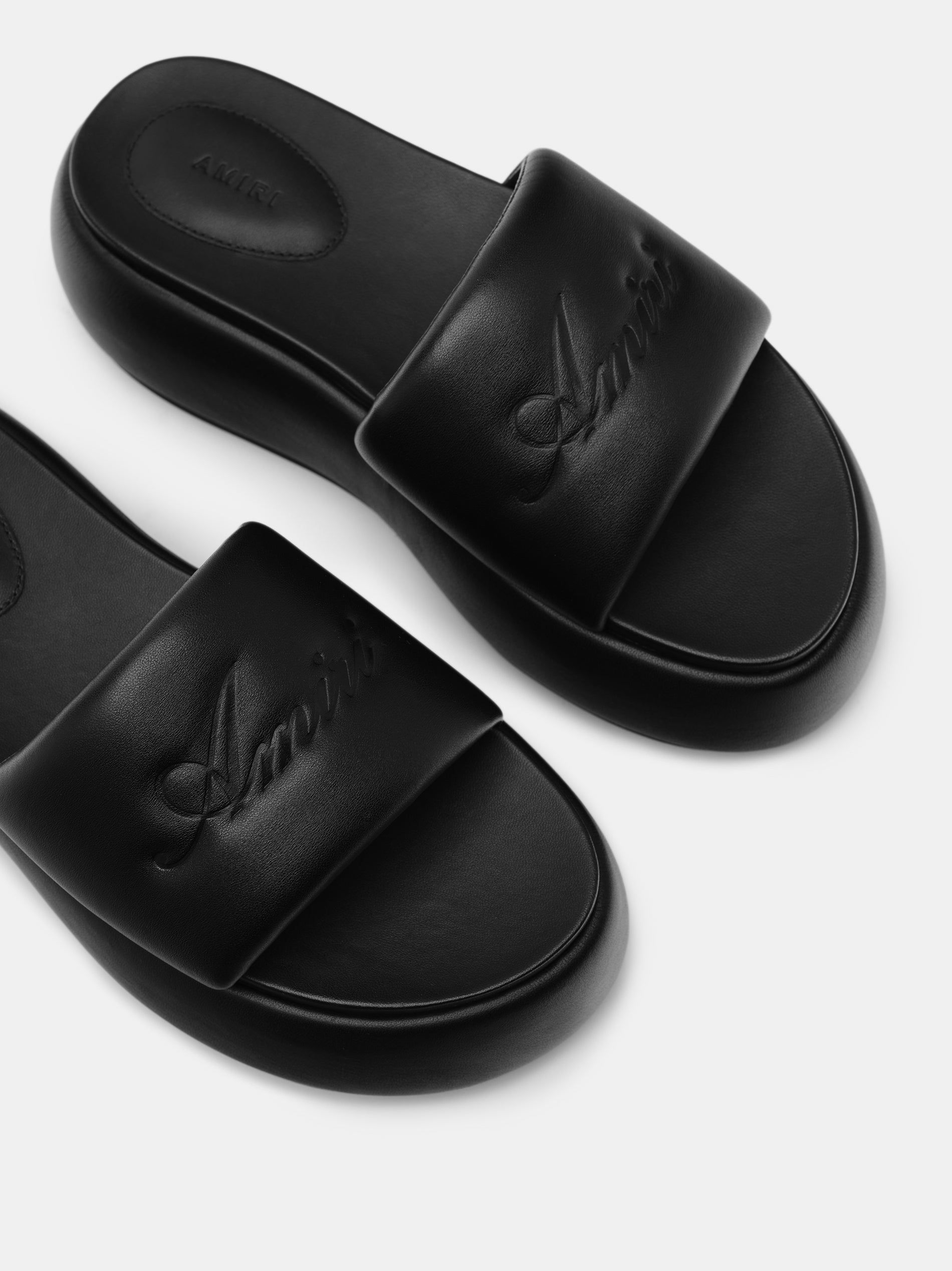 Amiri Script Platform Sandal Women Sandals Black | IEDWONU-38