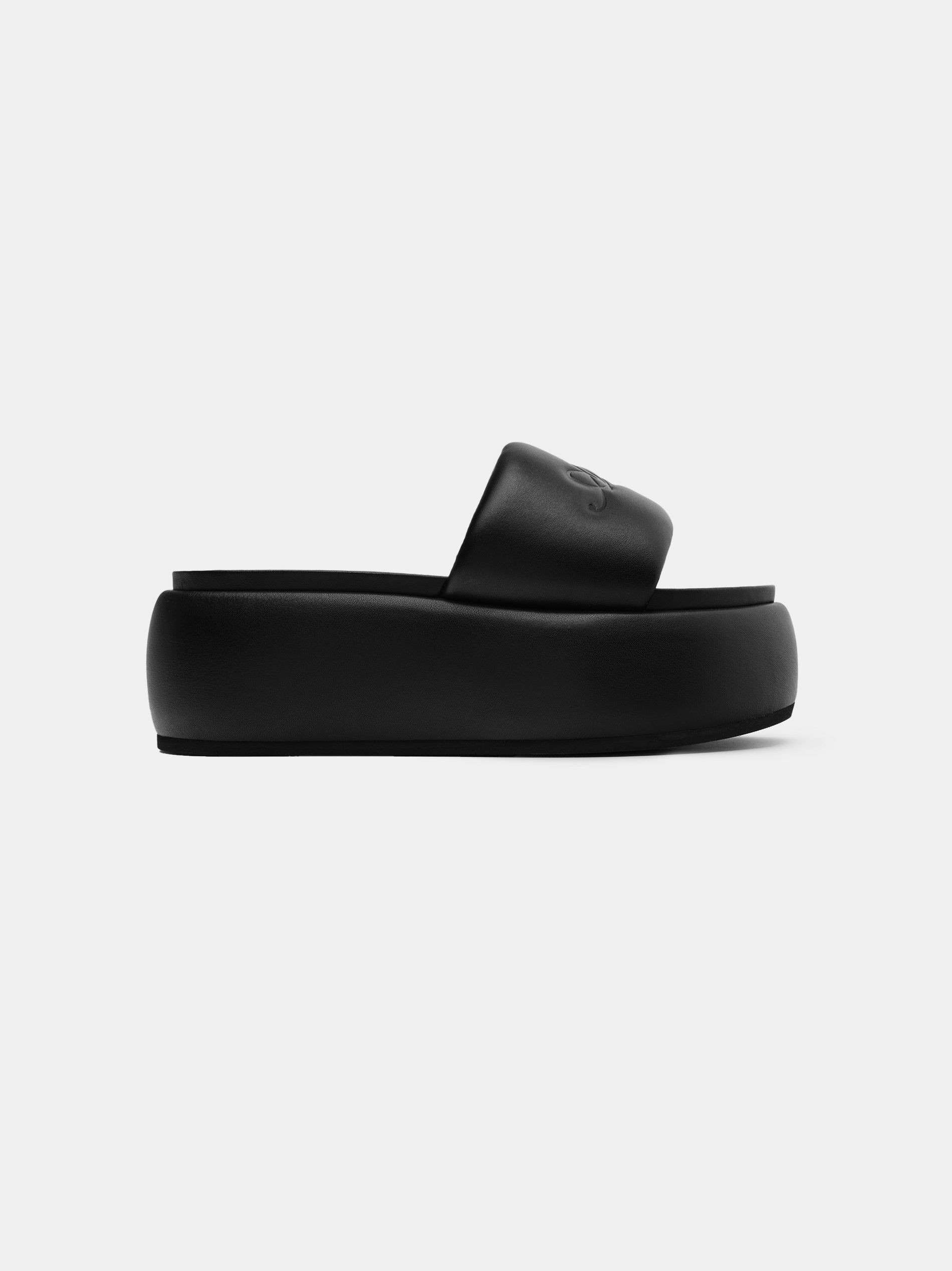 Amiri Script Platform Sandal Women Sandals Black | IEDWONU-38