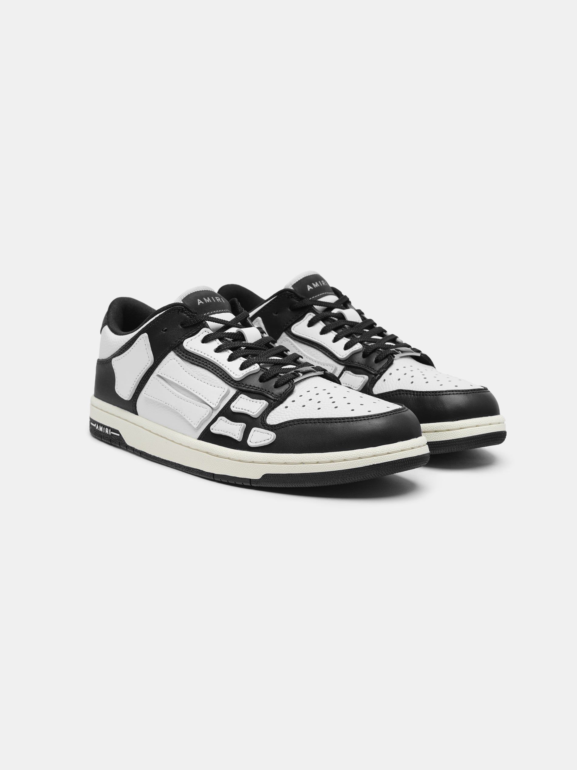 Amiri Skel-top Low Women Sneakers Black / White | YCNIVDA-60