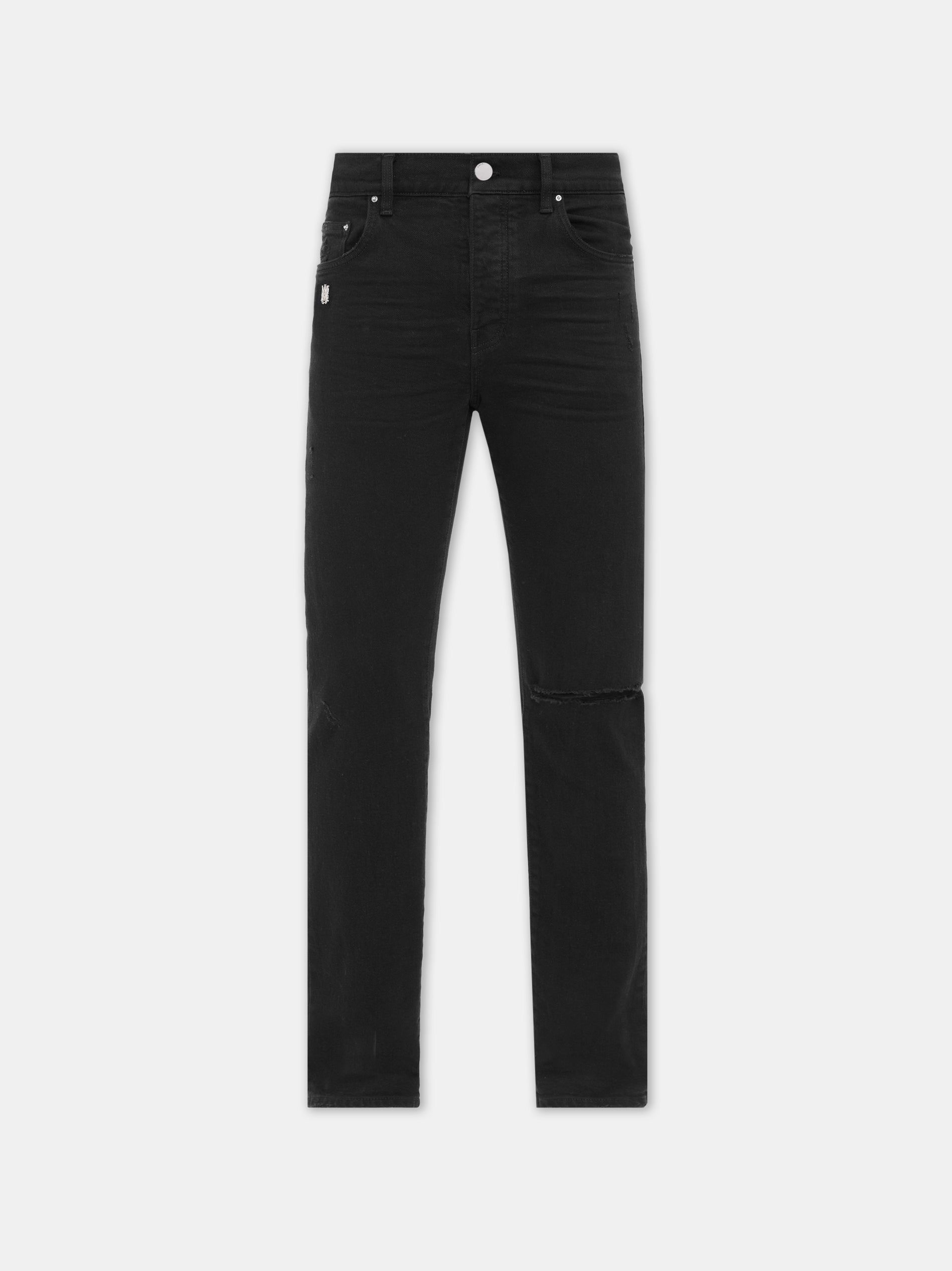 Amiri Slash Slim Jean Men Denim Black | WVFXAHJ-37
