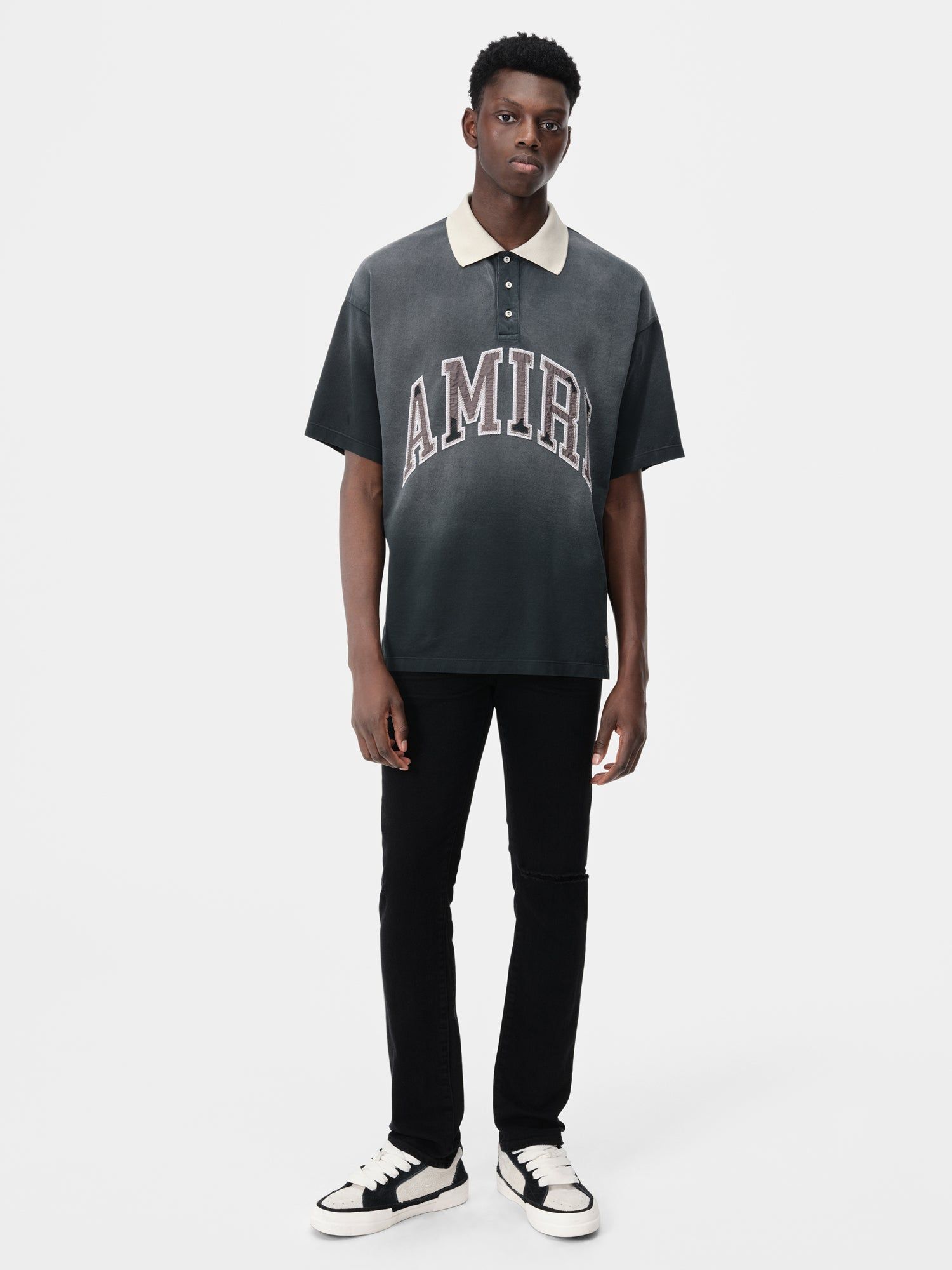 Amiri Slash Slim Jean Men Denim Black | WVFXAHJ-37