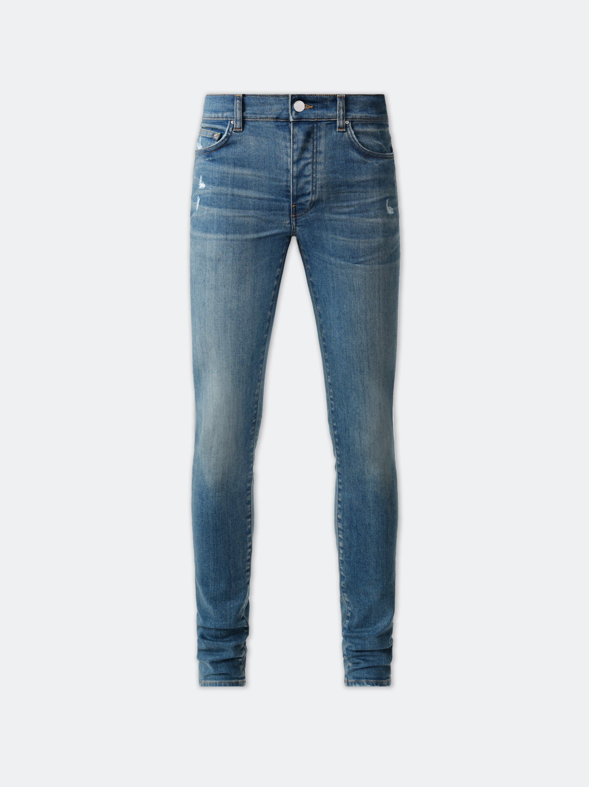 Amiri Stack Jean Men Denim Dark Indigo | DNPGLZX-63