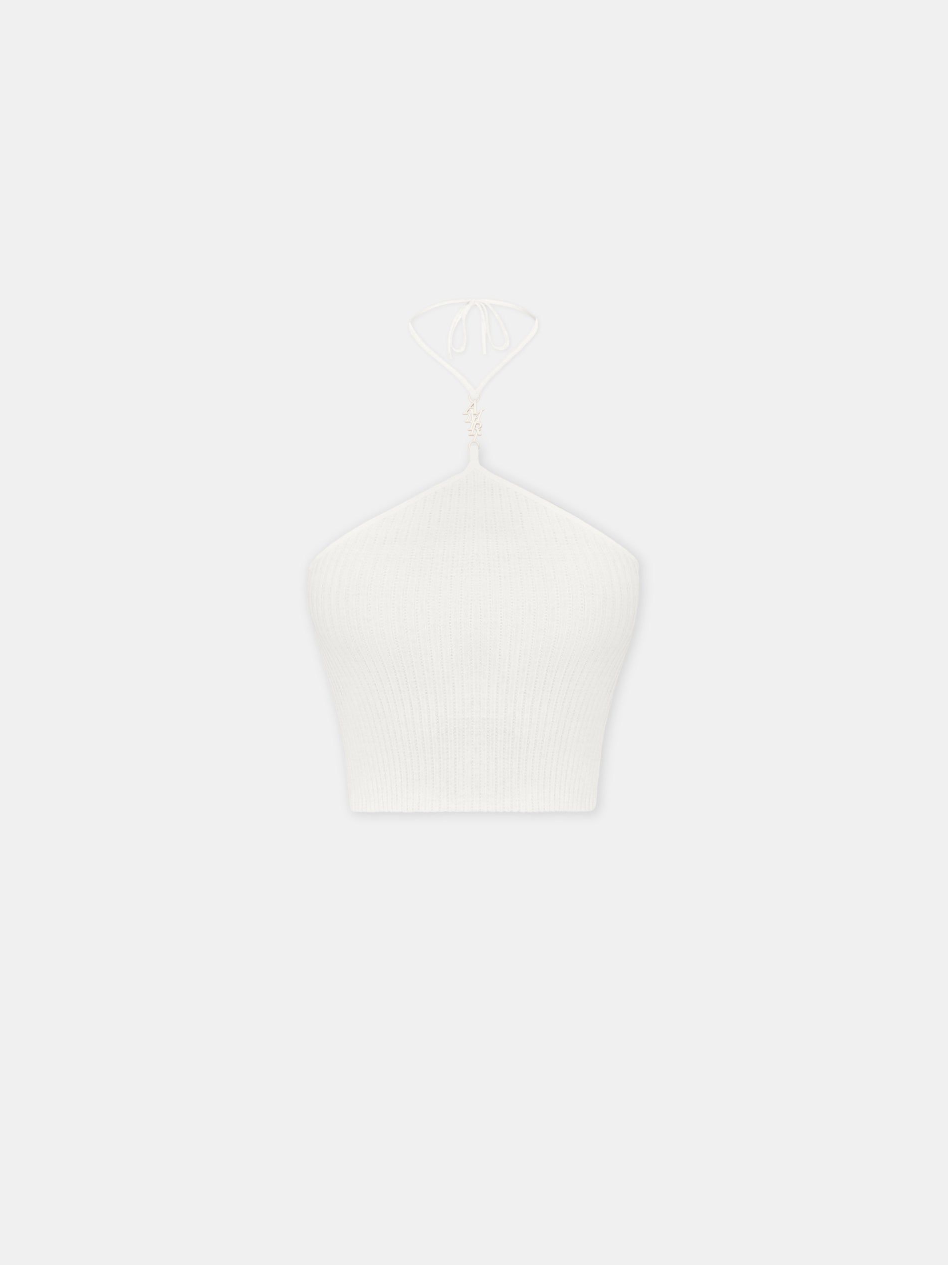 Amiri Stacked Halter Top Women Knitwear Alabaster | SECINOA-12