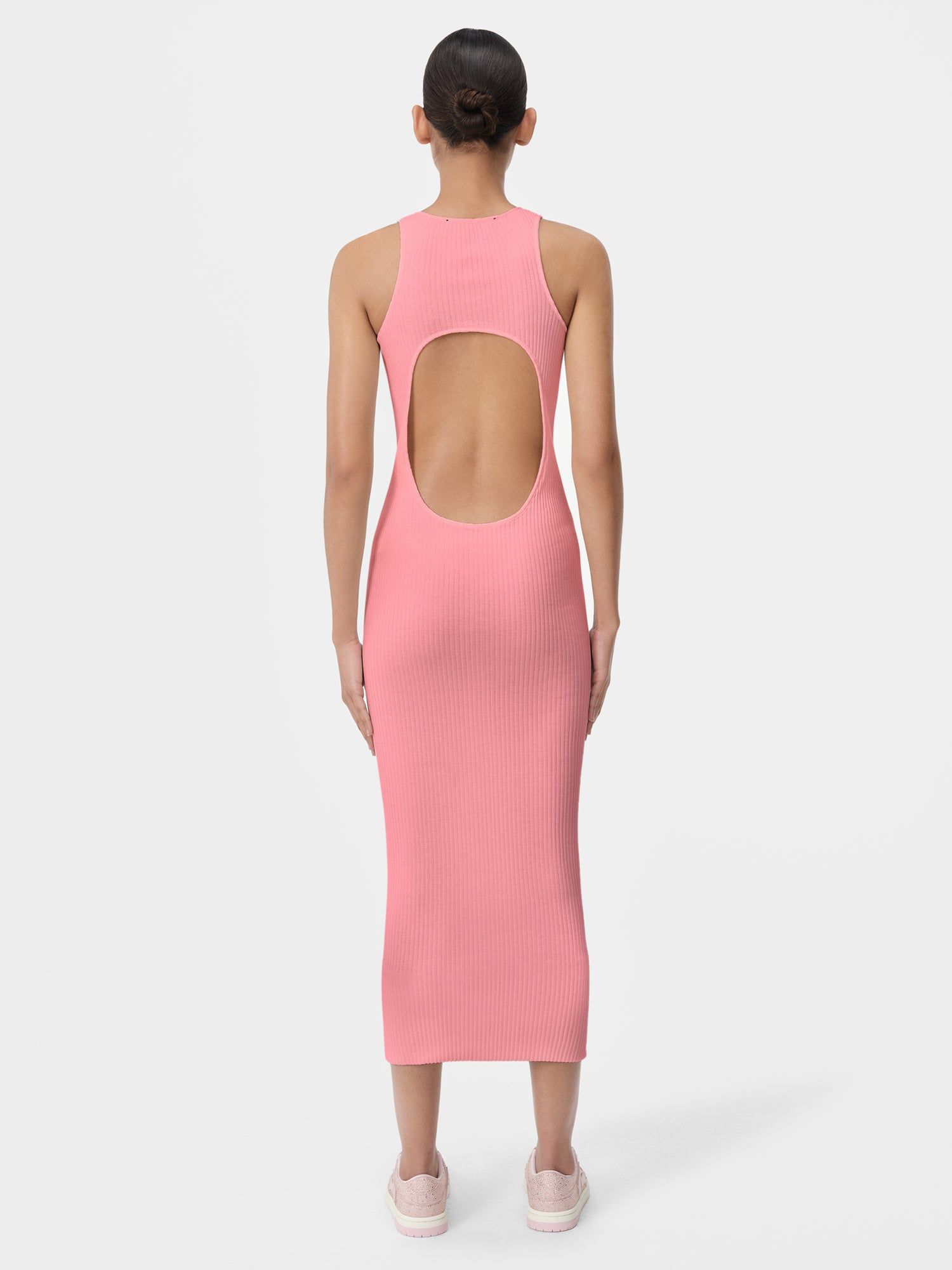 Amiri Stacked Maxi Dress Women Knitwear Pink | POFXYWS-02