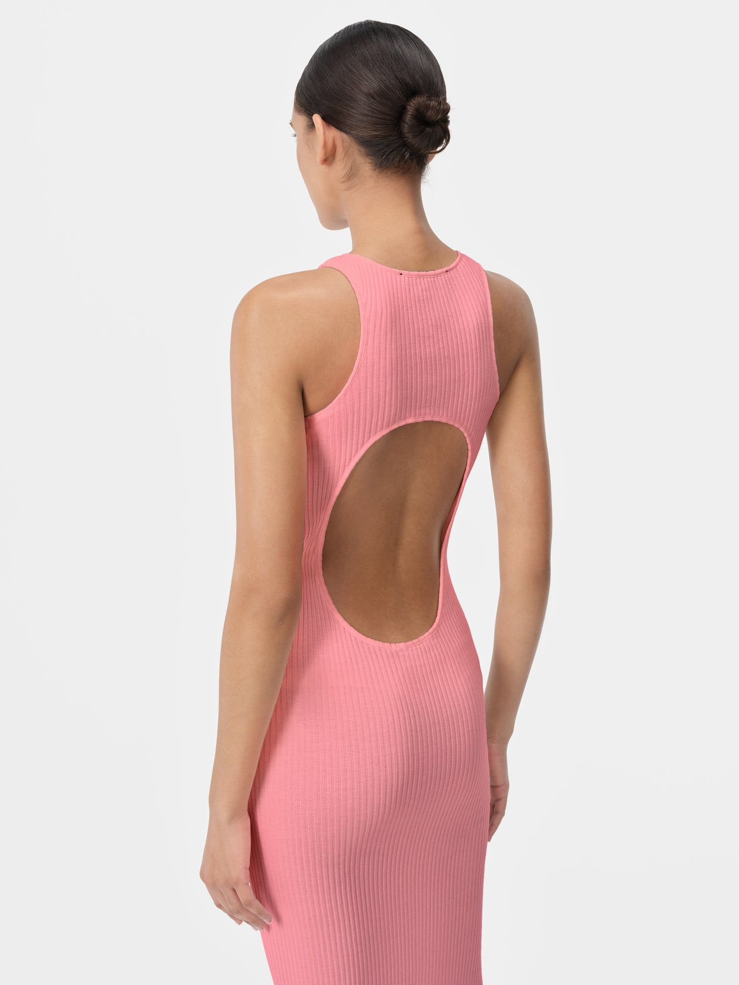 Amiri Stacked Maxi Dress Women Knitwear Pink | POFXYWS-02