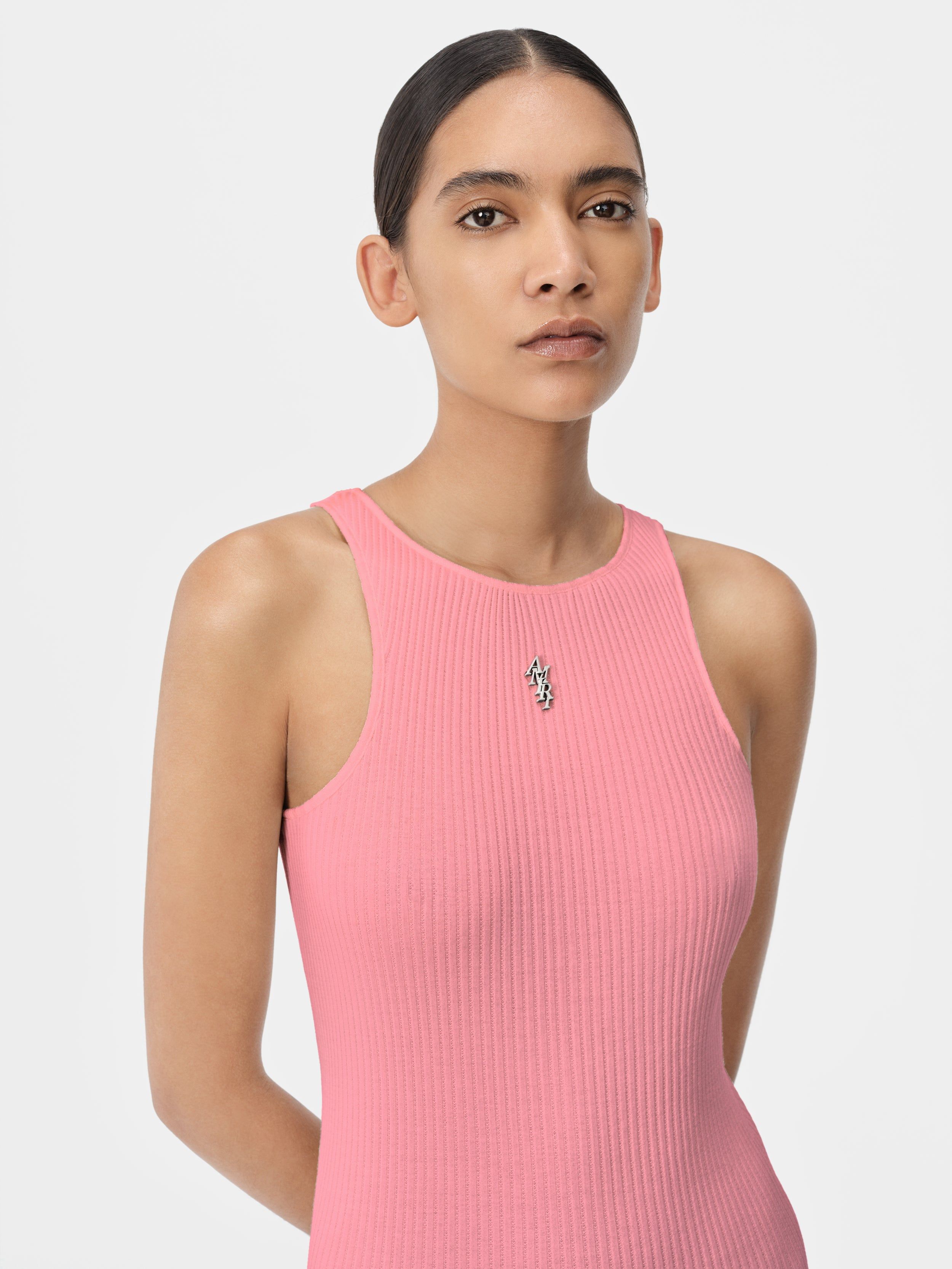 Amiri Stacked Maxi Dress Women Knitwear Pink | POFXYWS-02