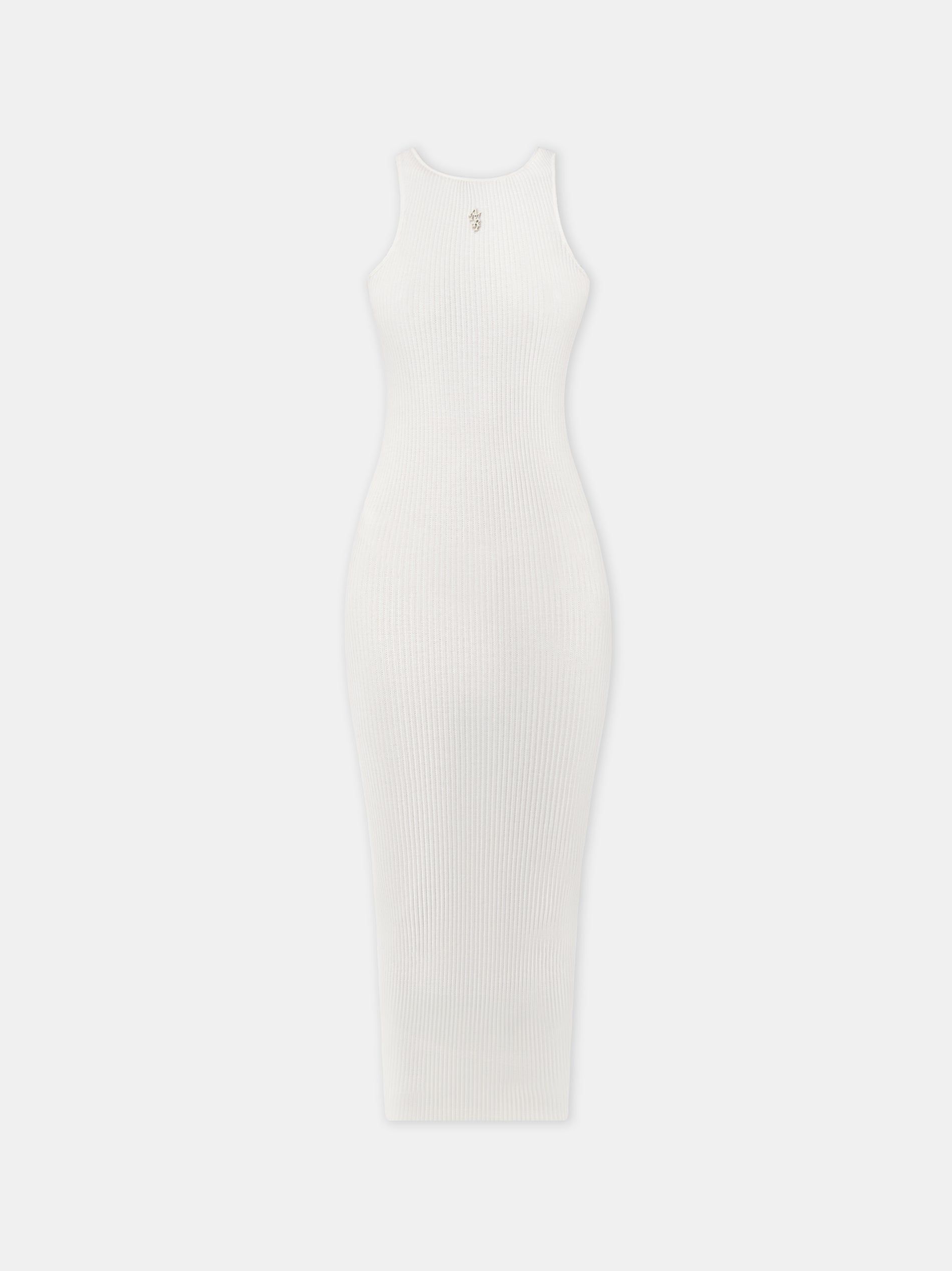 Amiri Stacked Maxi Dress Women Knitwear Alabaster | MLXQAHI-41