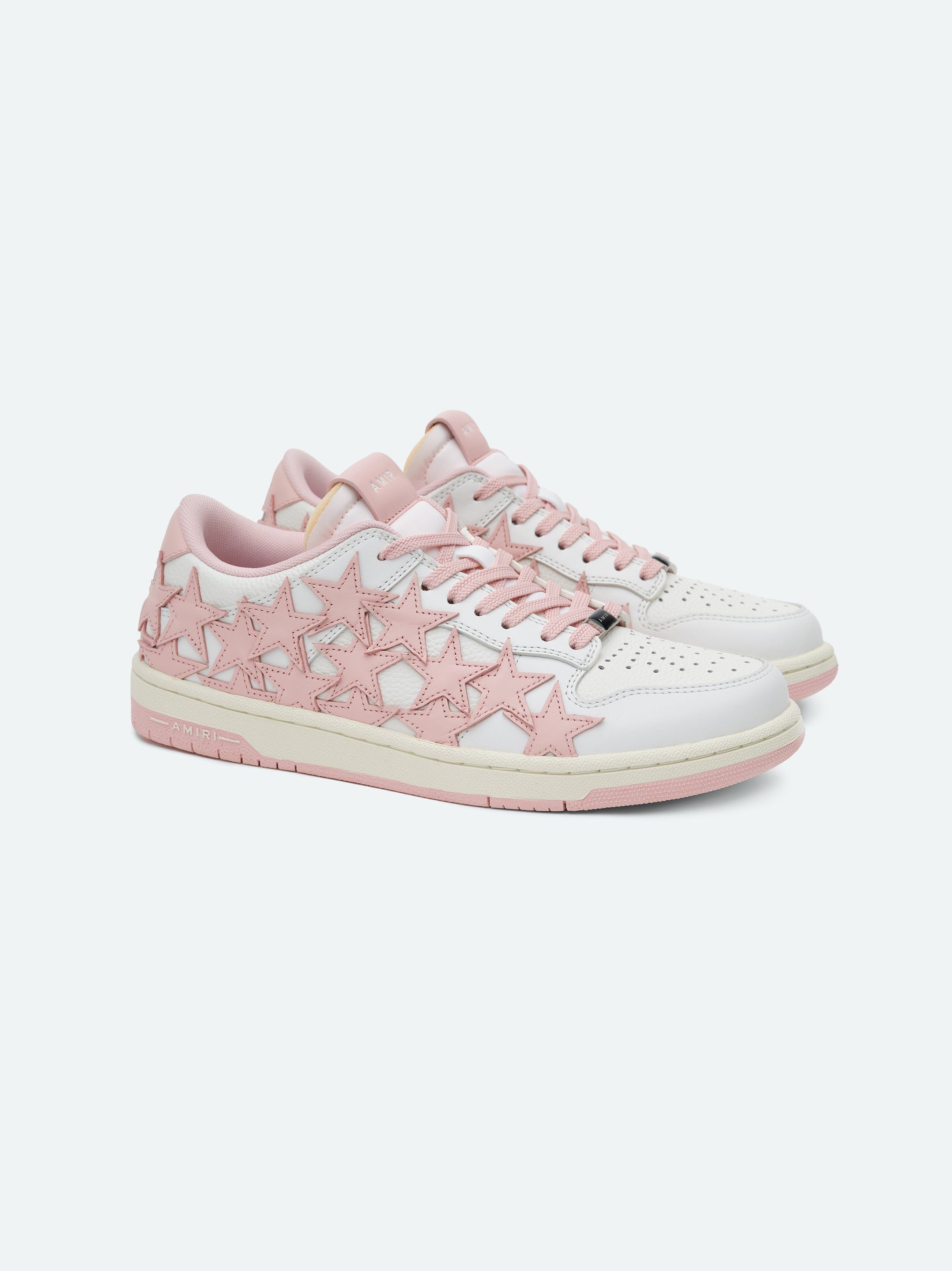 Amiri Stars Low Women Sneakers White Pink | ZHWCBYK-96