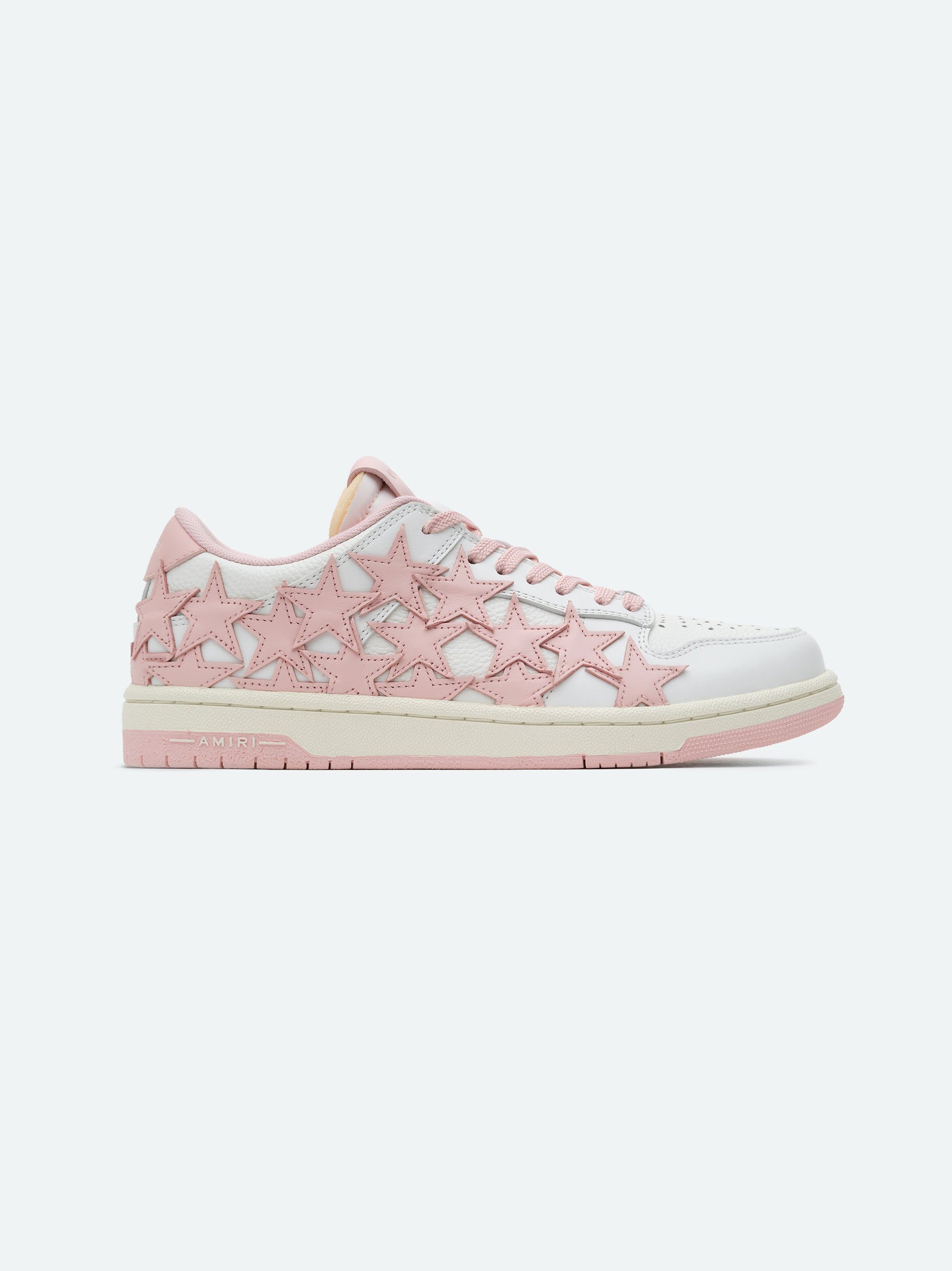 Amiri Stars Low Women Sneakers White Pink | ZHWCBYK-96