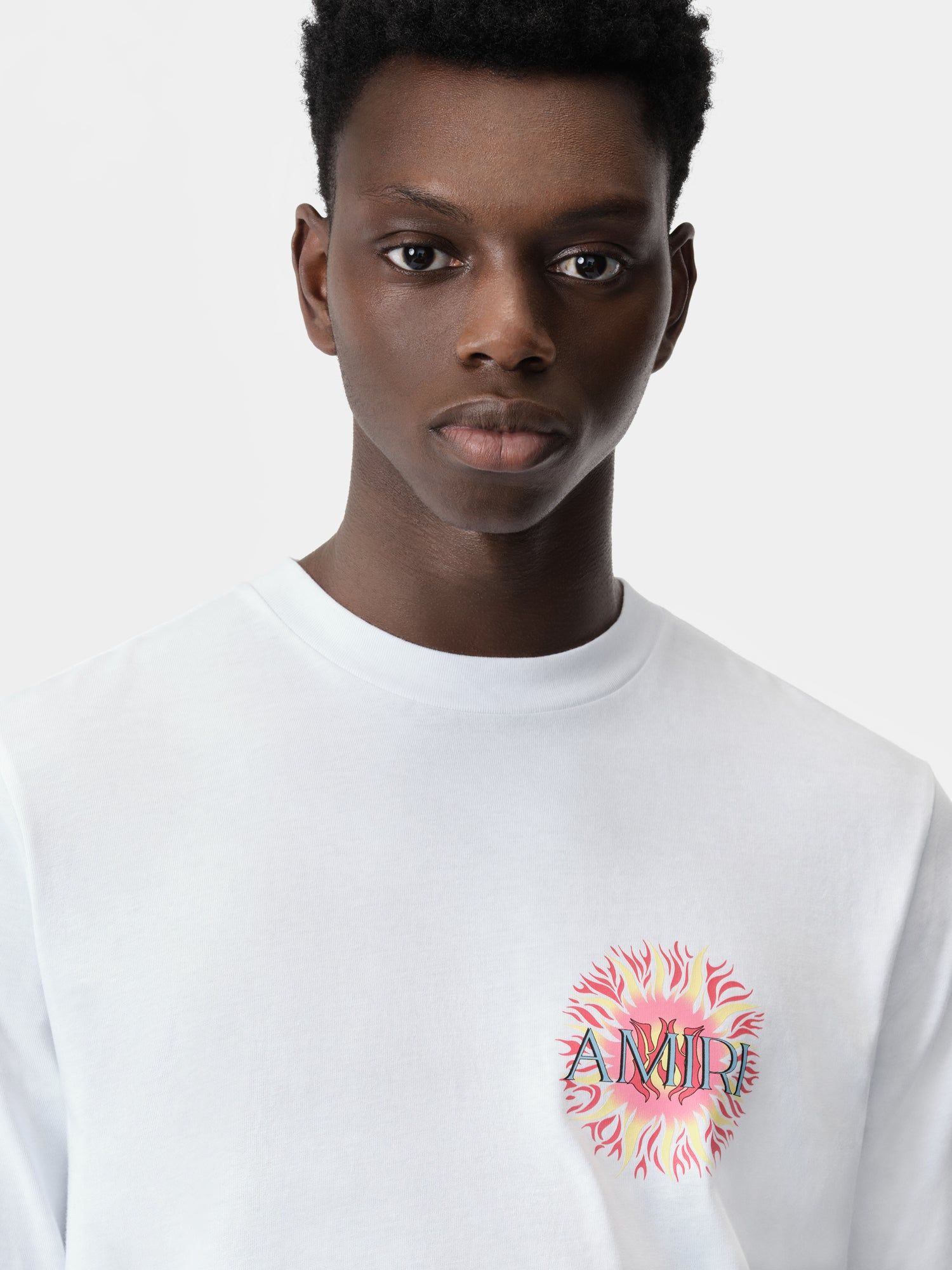 Amiri Sun Tee Men T Shirts White | SWFKDNA-83