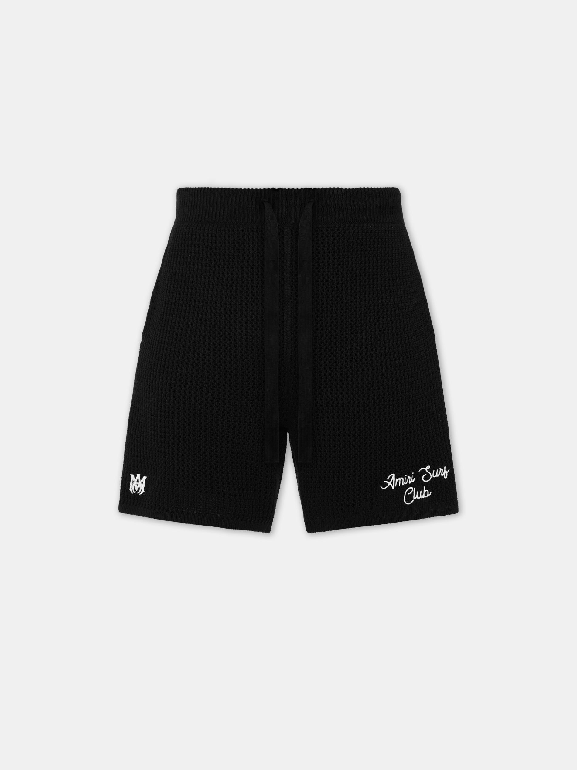 Amiri Surf Club Crotchet Short Men Knitwear Black | BIUOKNW-83