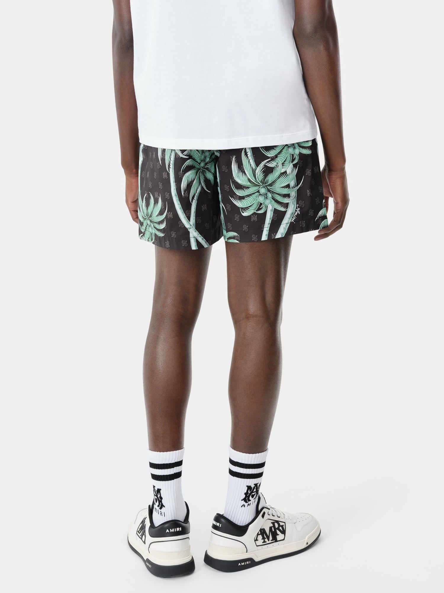 Amiri Twisted Palms Swim Trunk Men Swimwear Black | JSYHEAG-87