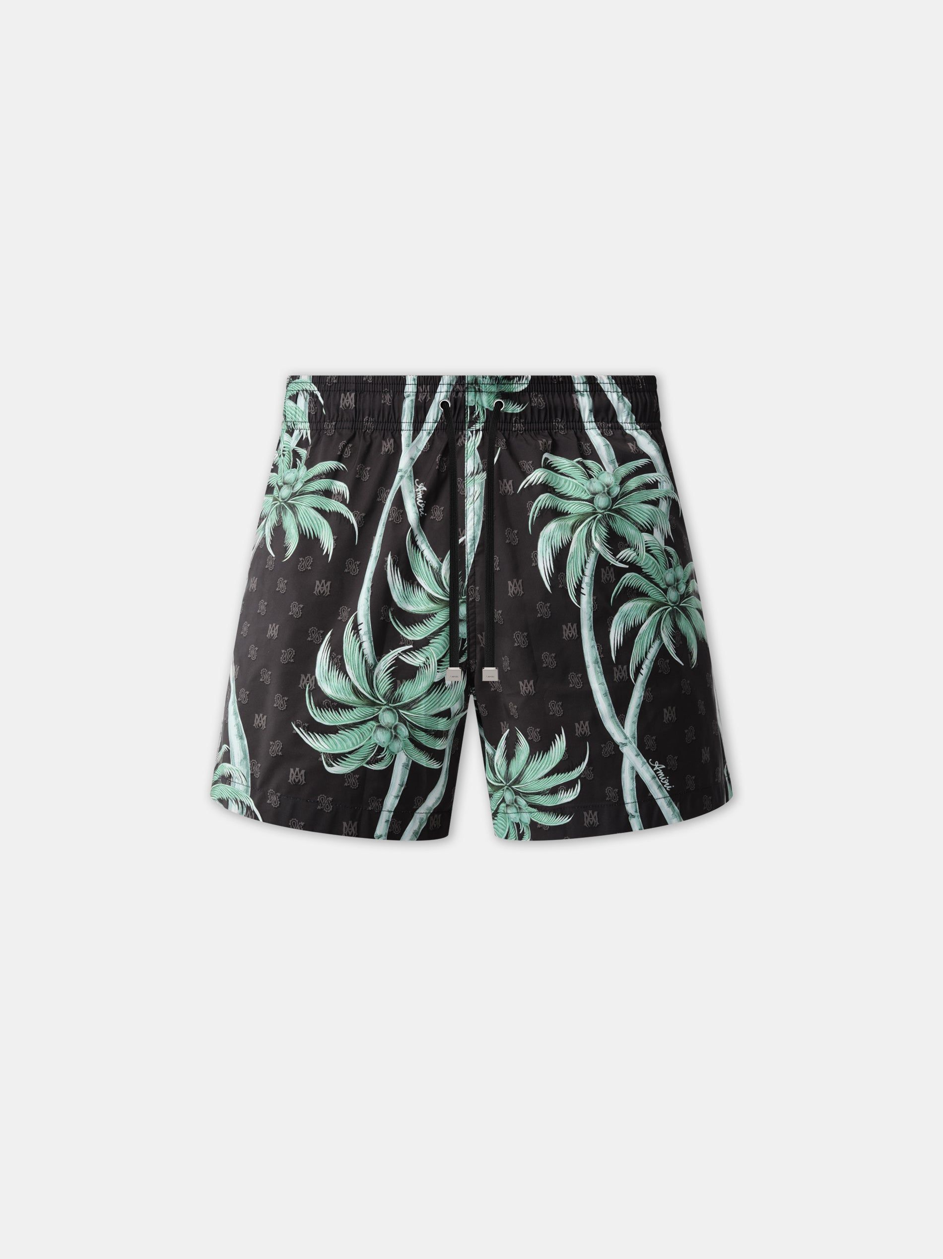 Amiri Twisted Palms Swim Trunk Men Swimwear Black | JSYHEAG-87