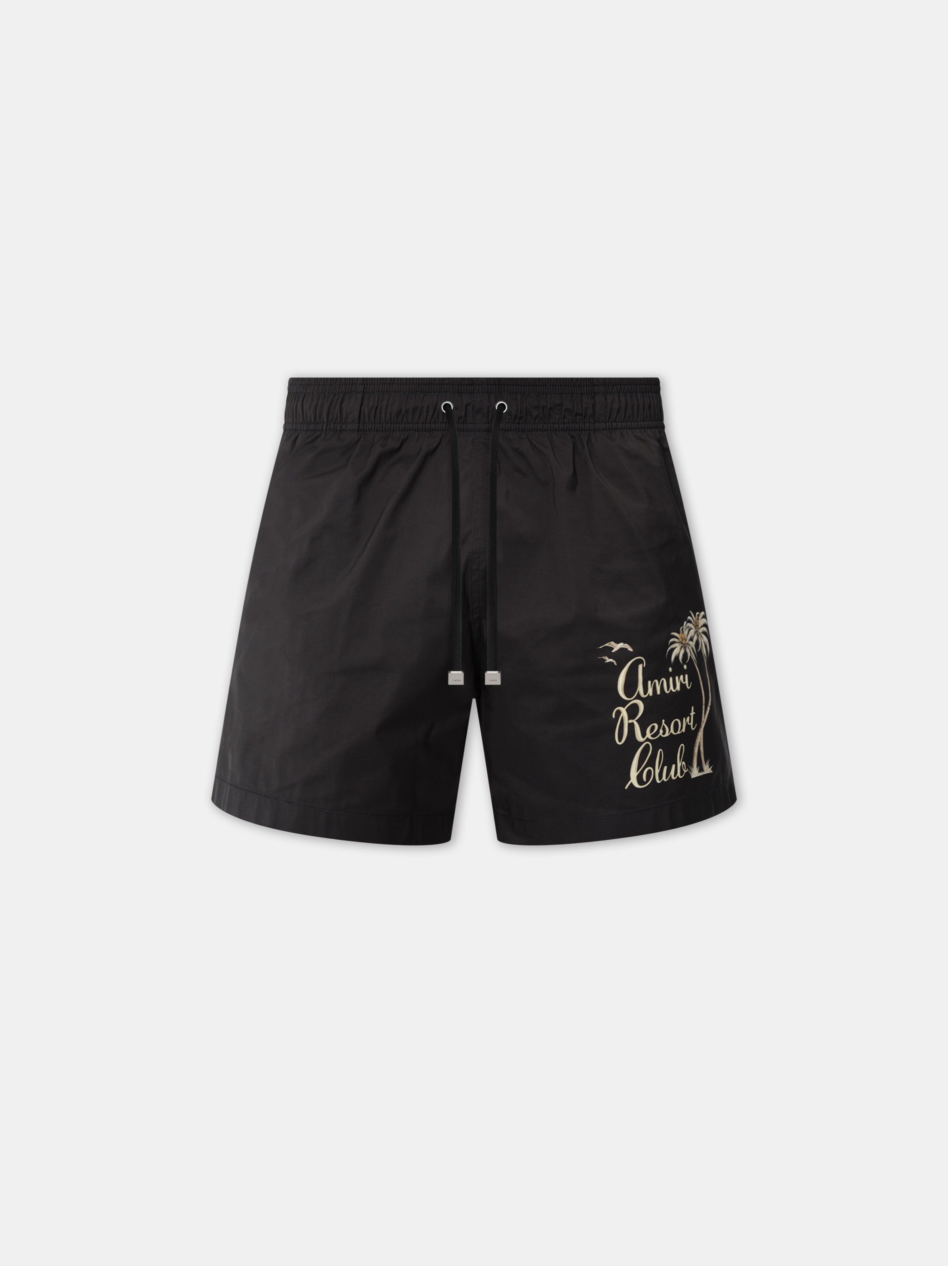Amiri Twisted Palms Swim Trunk Men Swimwear Black | BLKTNYD-34
