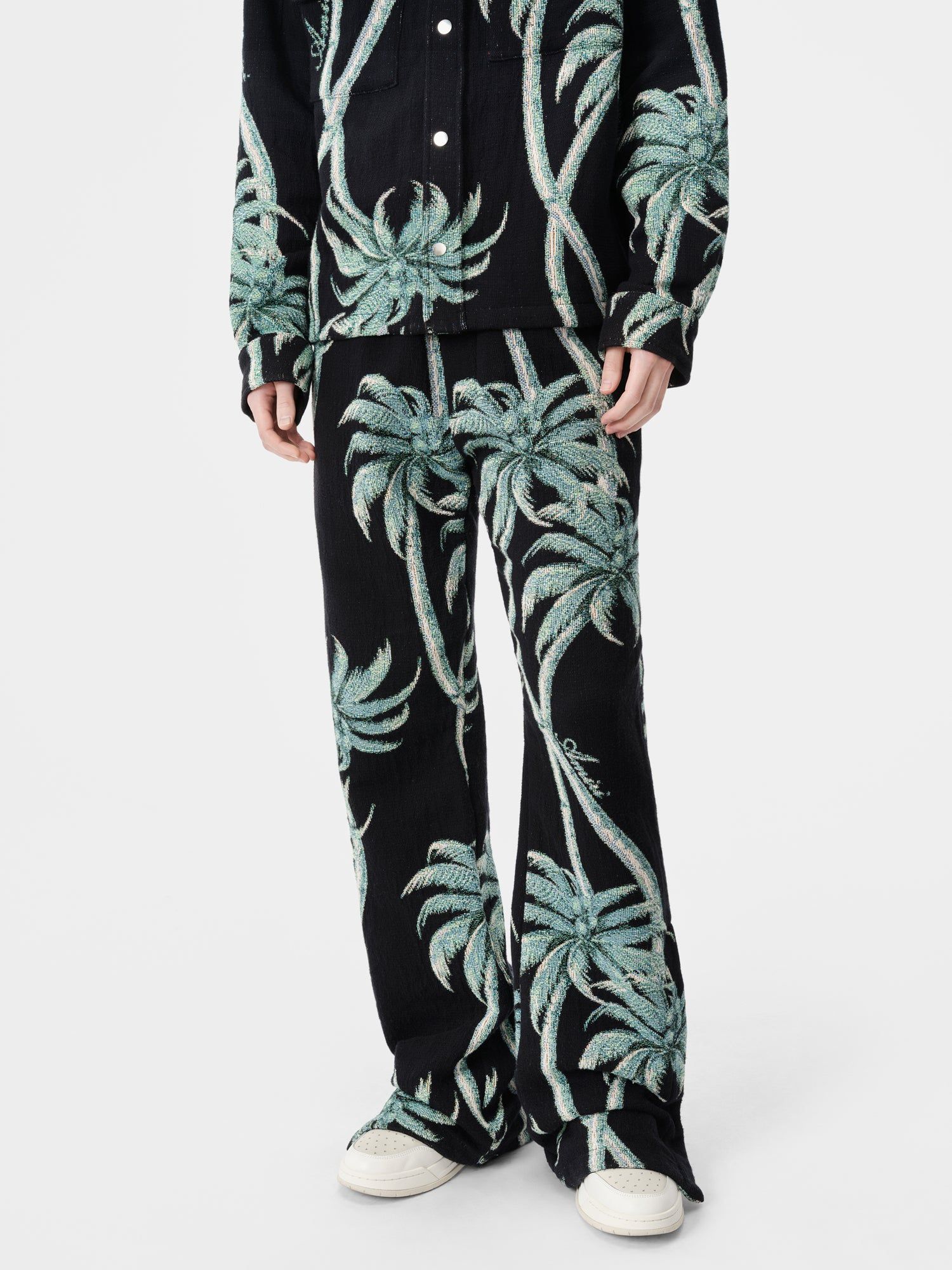 Amiri Twisted Palms Tapestry Pant Men Pants Black | CINMQGL-72