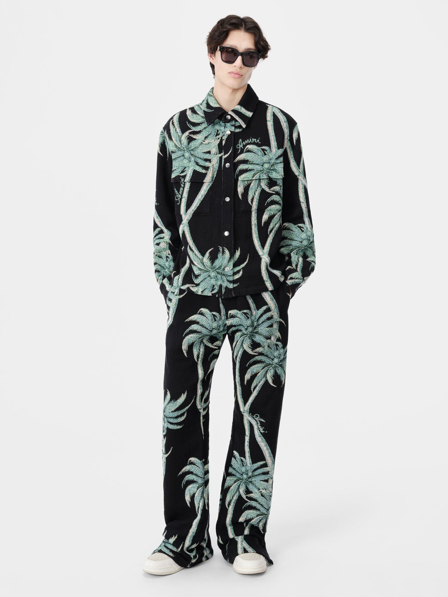Amiri Twisted Palms Tapestry Pant Men Pants Black | CINMQGL-72