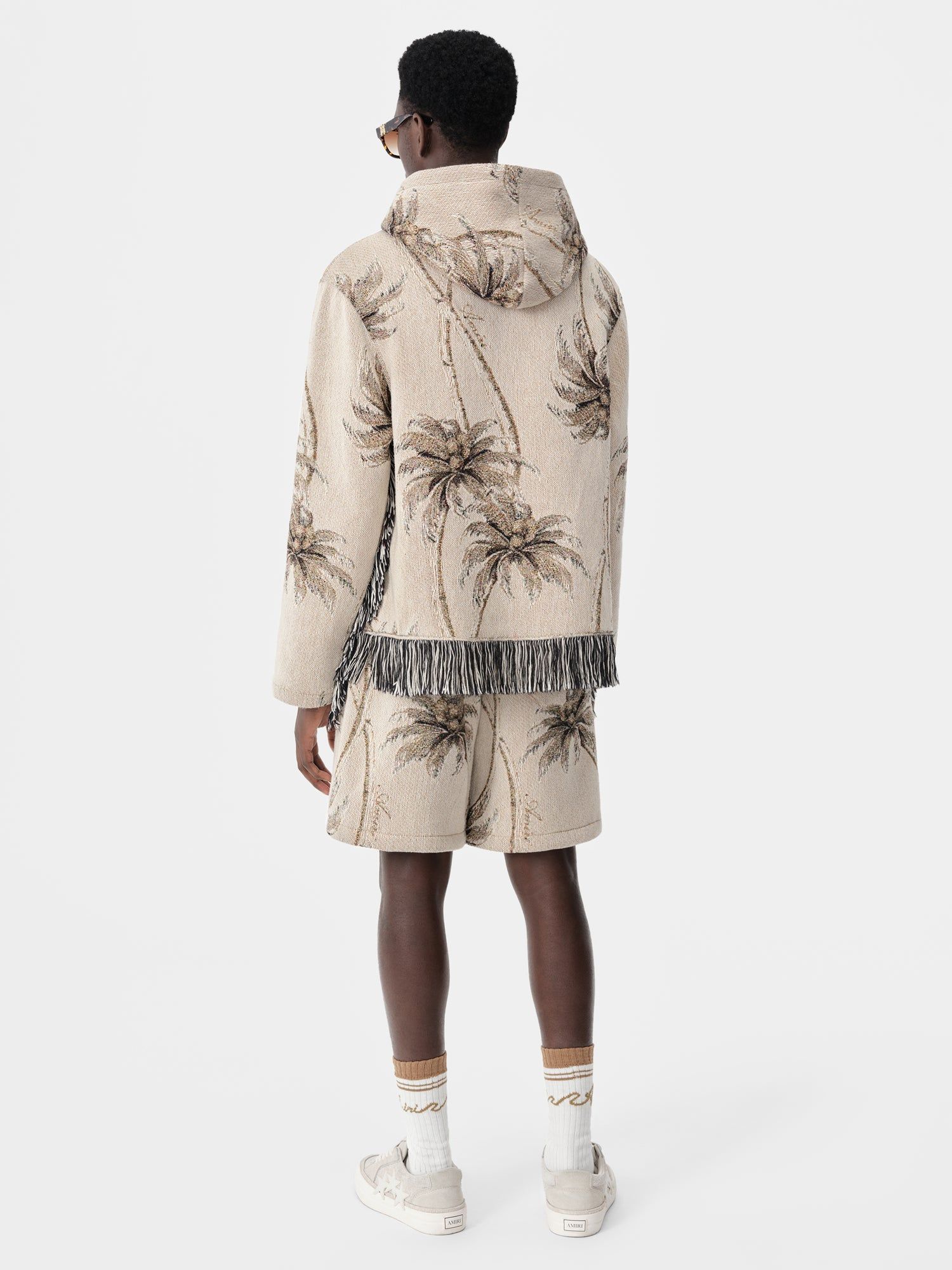 Amiri Twisted Palms Tapestry Short Men Shorts Alabaster | TBIRWEA-62