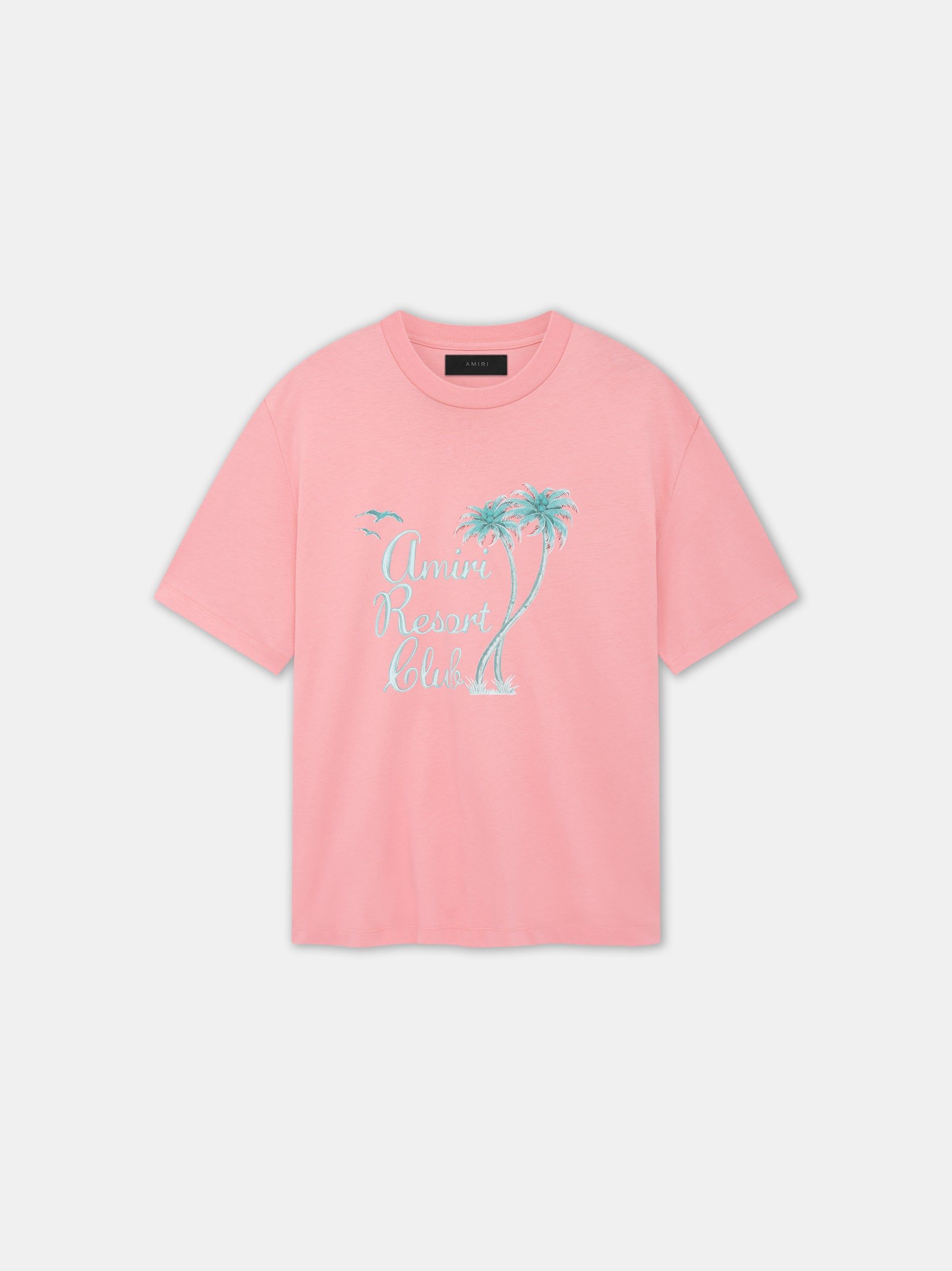 Amiri Twisted Palms Tee Men T Shirts Pink | XNFRQYV-10