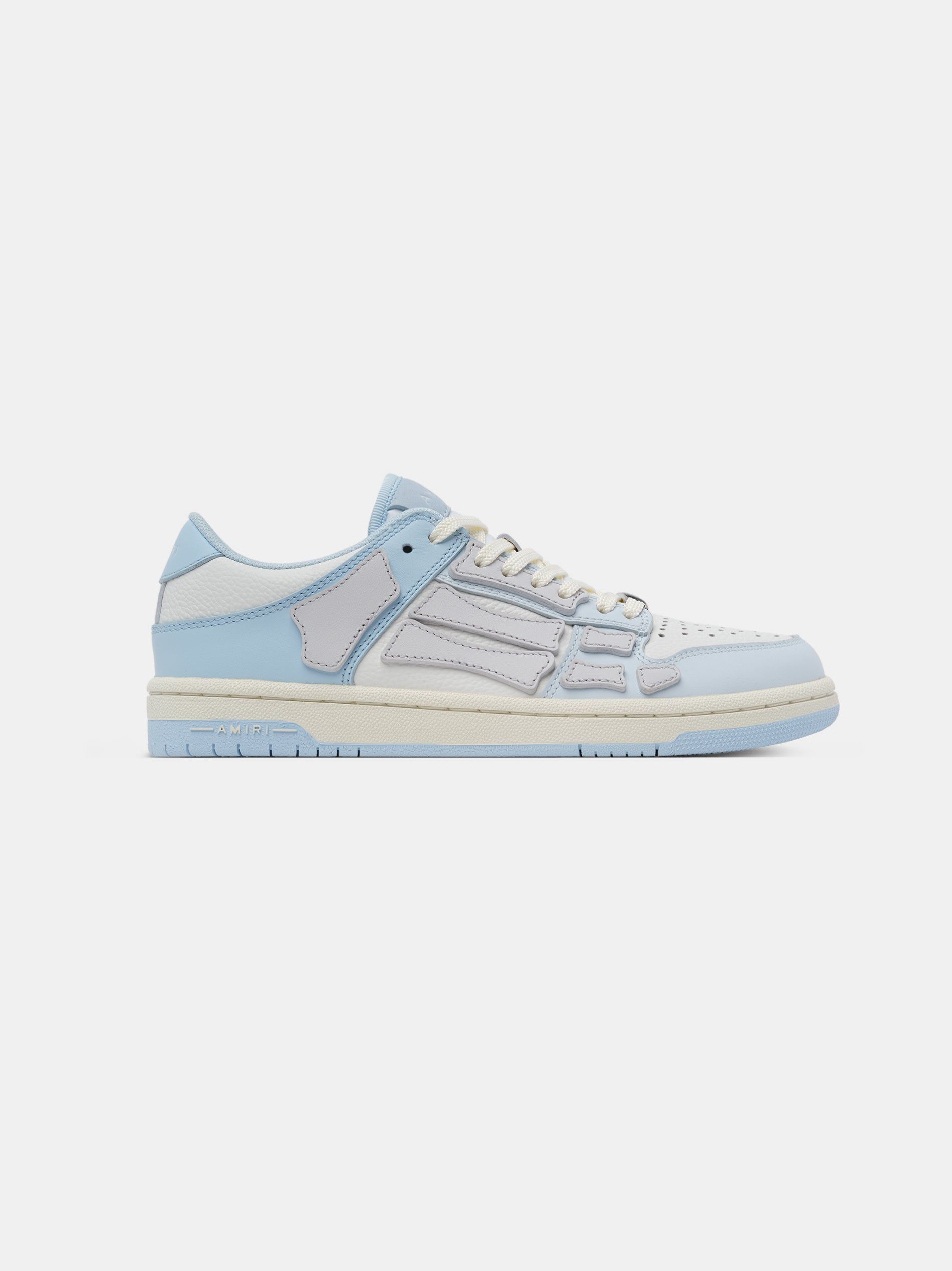 Amiri Two-tone Skel Top Low Women Sneakers Blue White Grey | APJUVRM-63