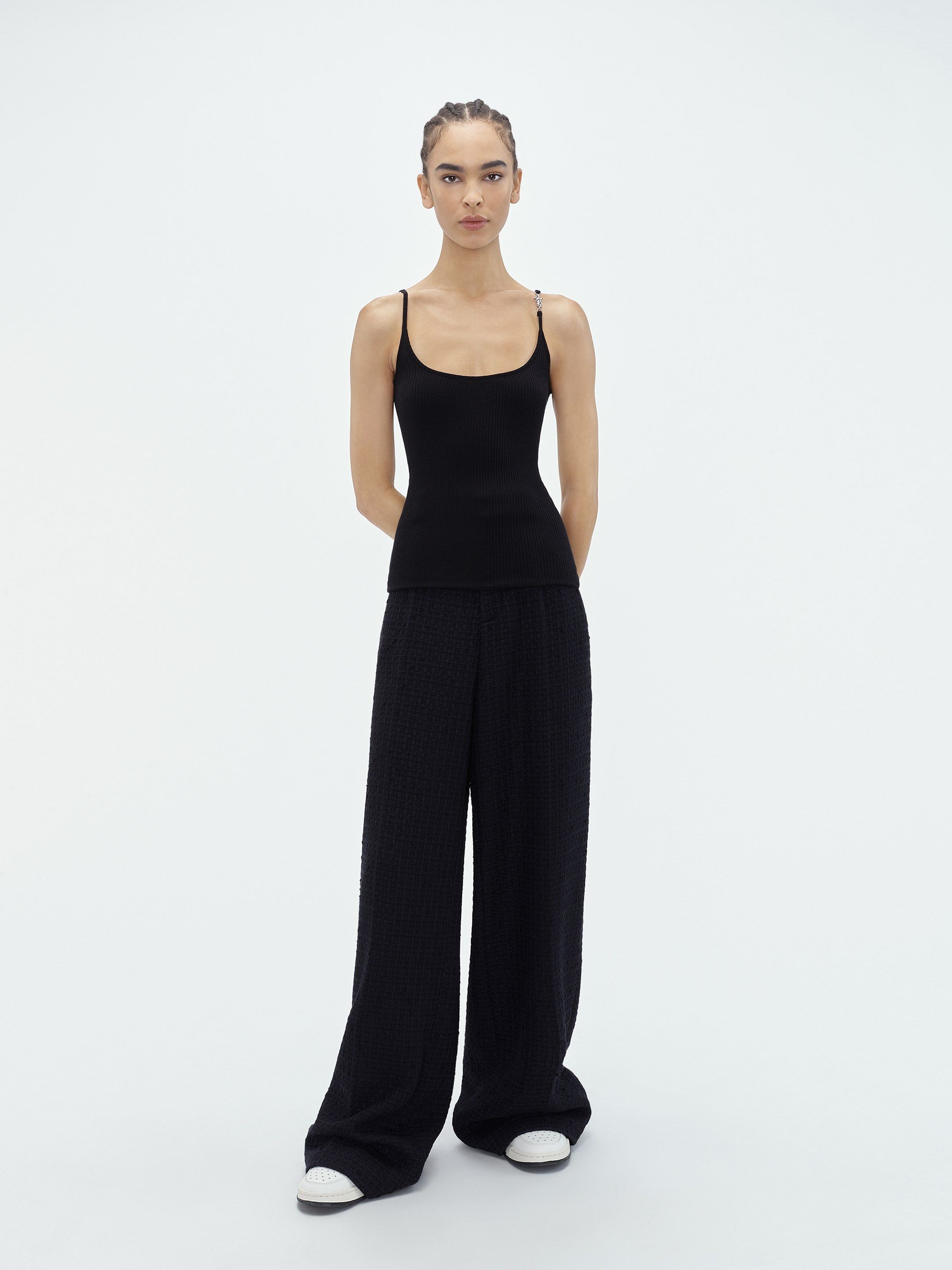 Amiri Vertical Tank Top Women Knitwear Black | KHQDXBU-07