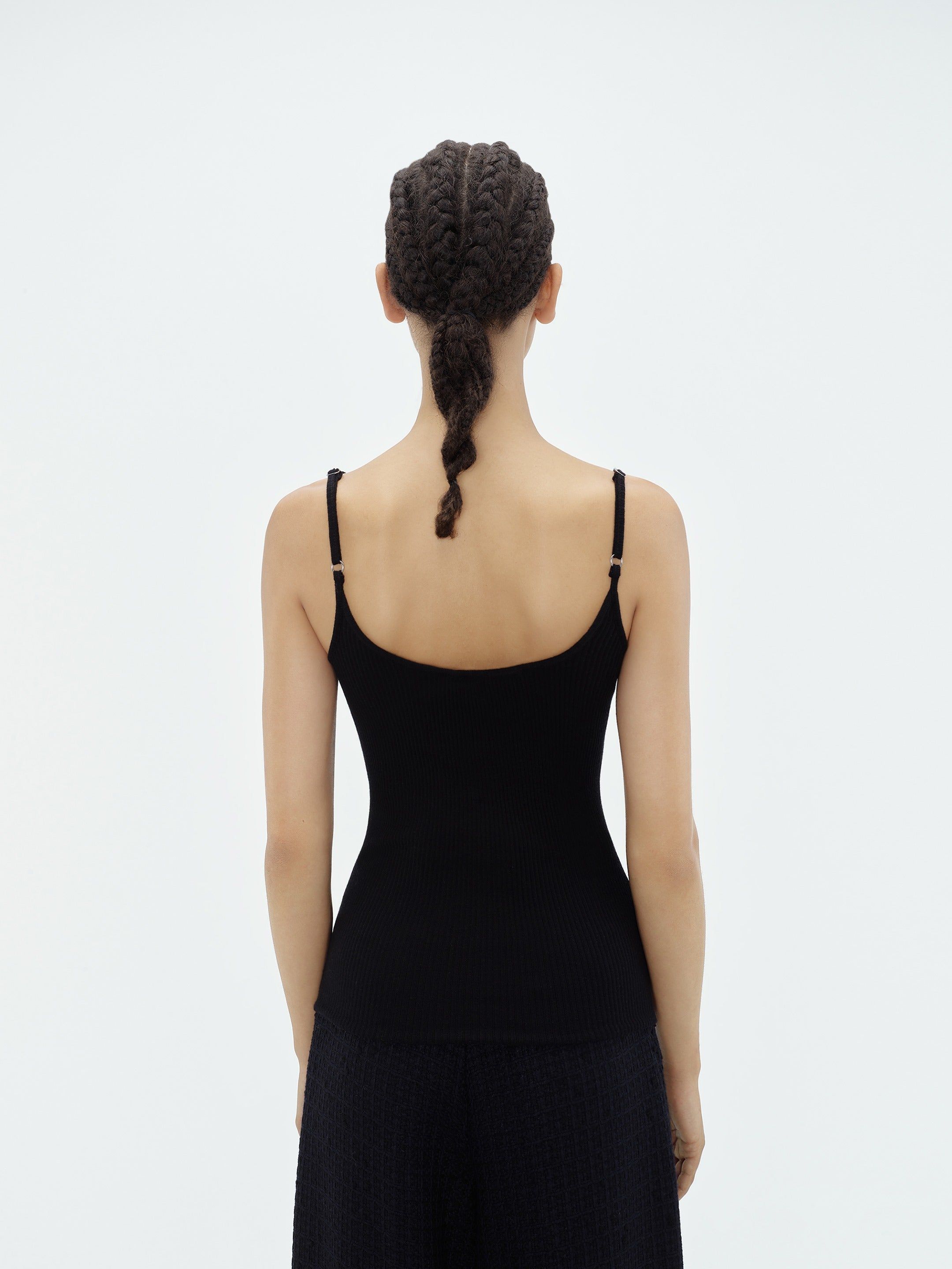 Amiri Vertical Tank Top Women Knitwear Black | KHQDXBU-07