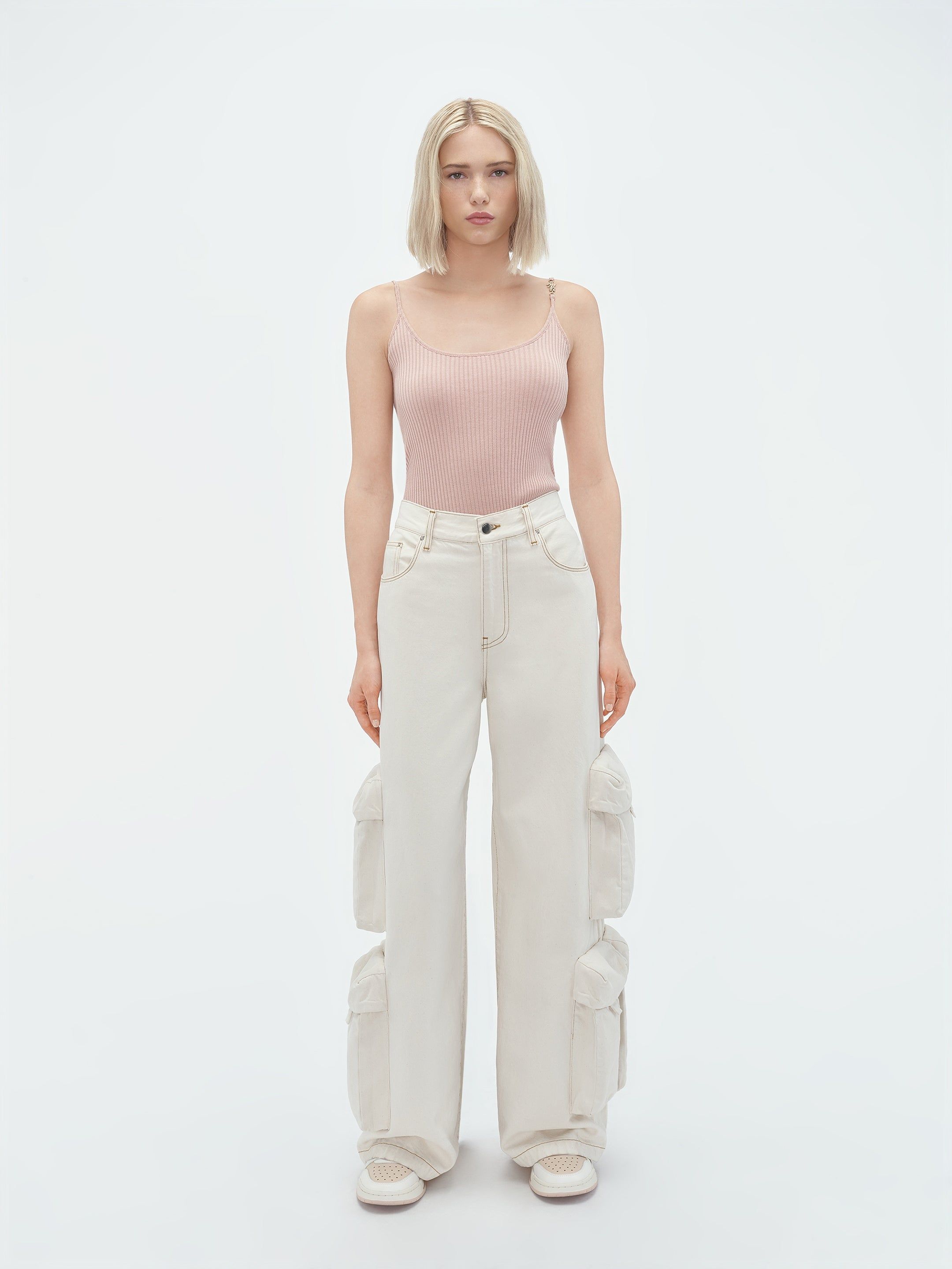 Amiri Vertical Tank Top Women Knitwear Cork | JZSICBT-96