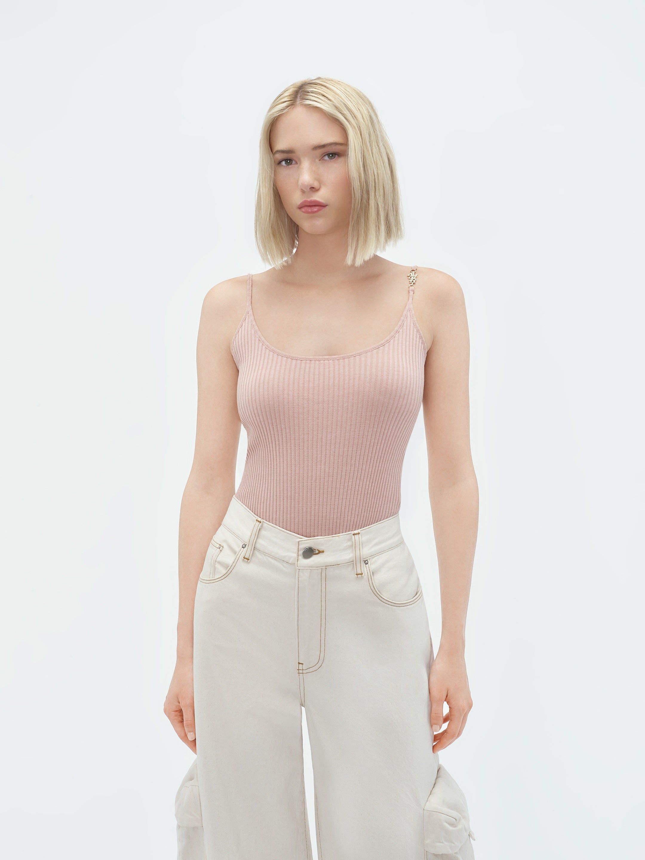 Amiri Vertical Tank Top Women Knitwear Cork | JZSICBT-96