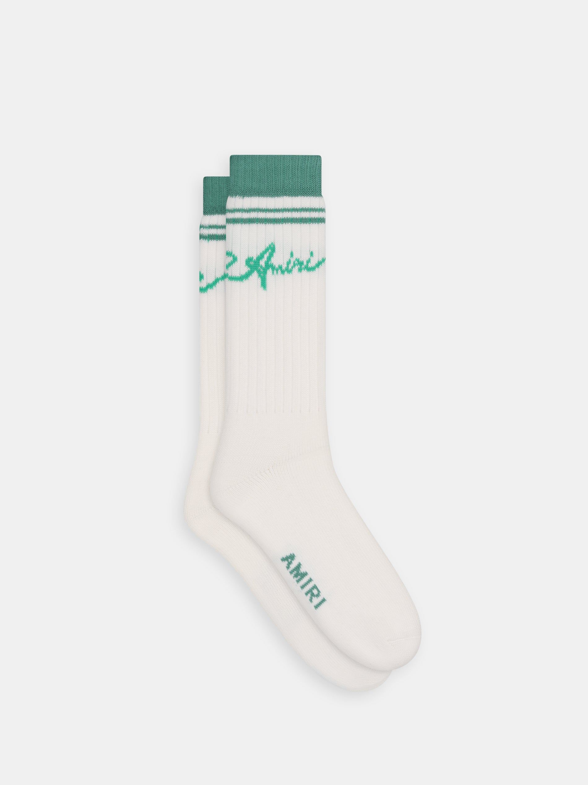 Amiri Wave Socks Men Socks Blue | BAUGVIX-57