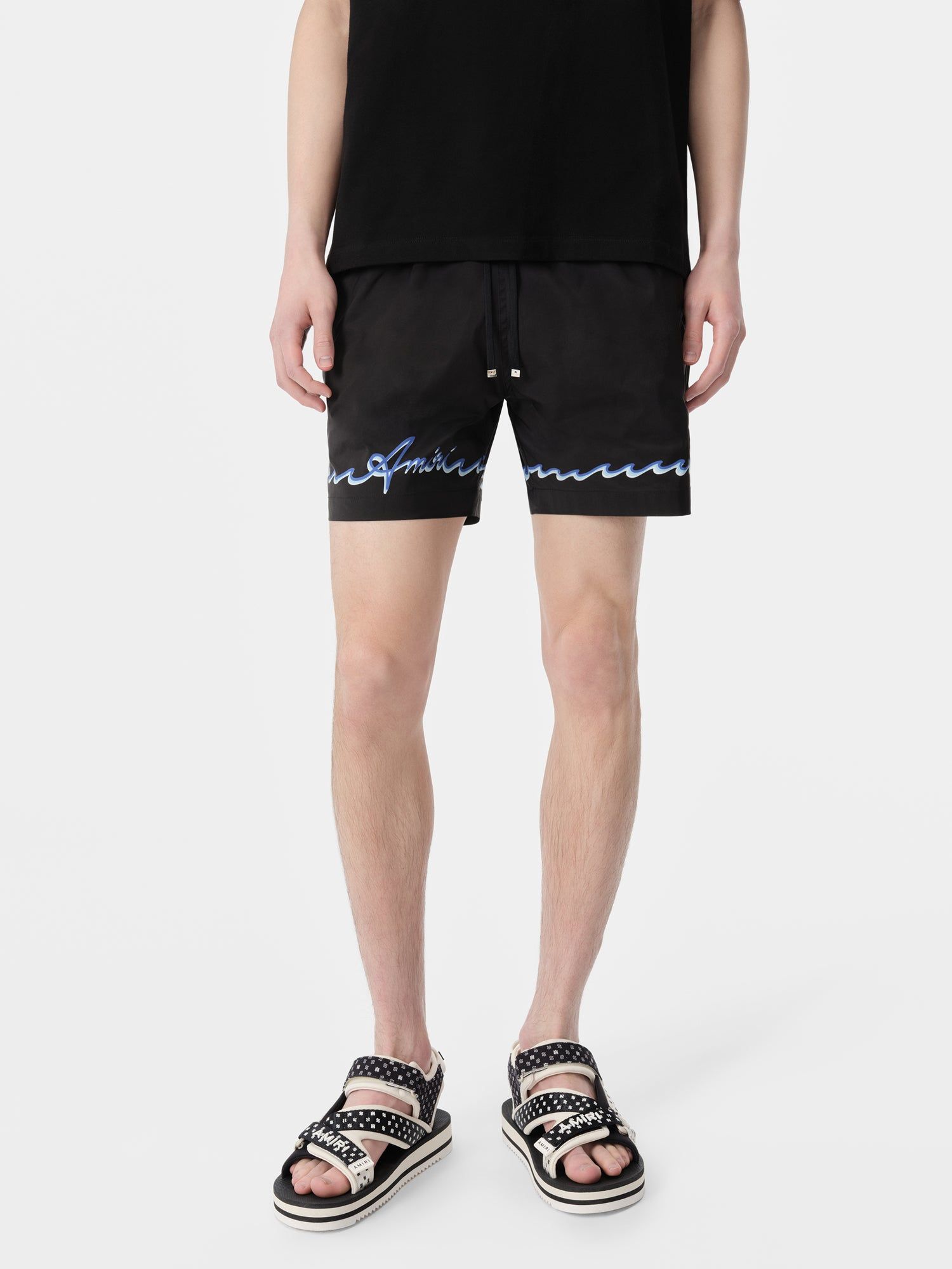 Amiri Wave Swim Trunk Men Shorts Black | SEUYDJN-31