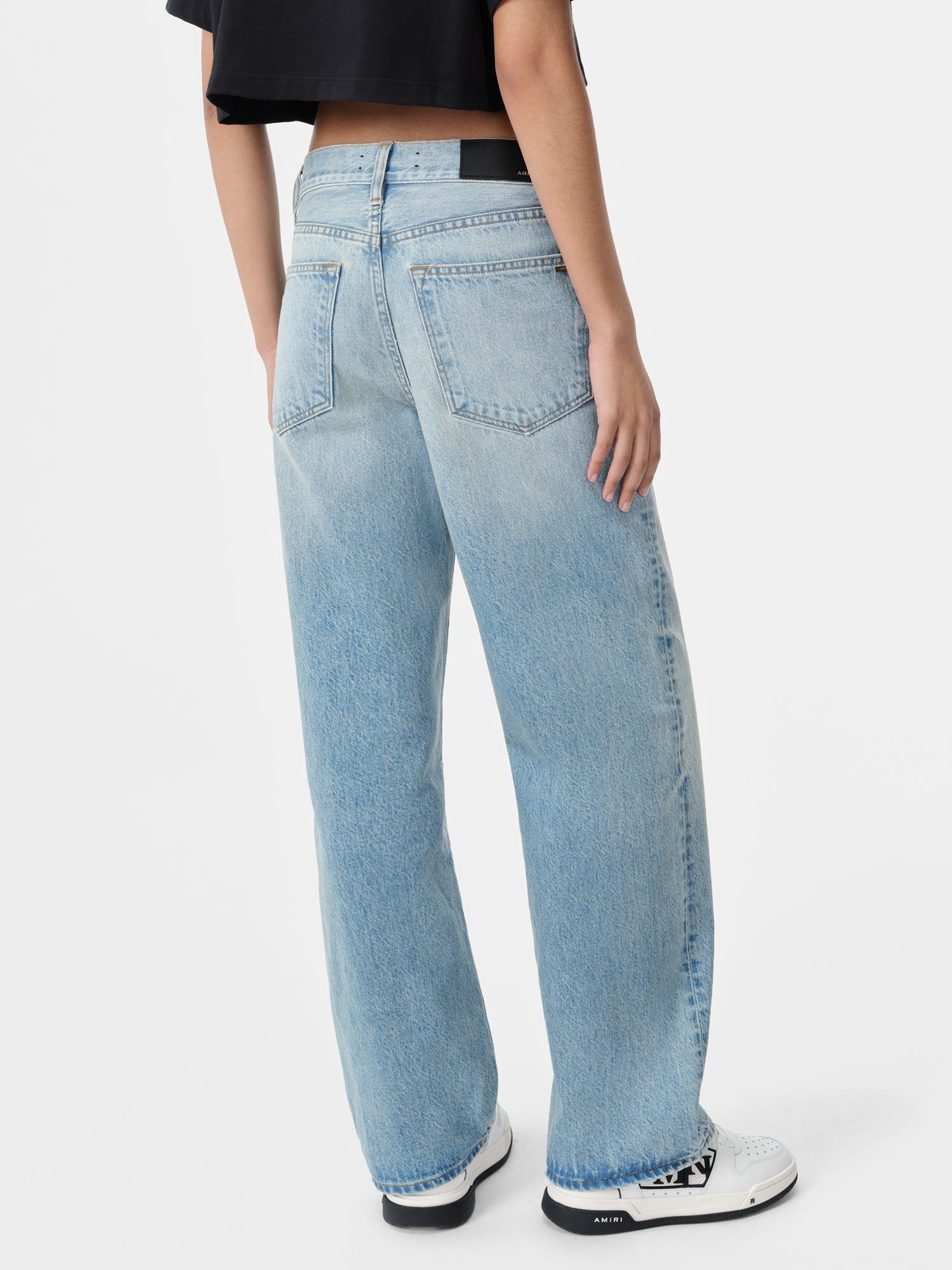 Amiri Wide Straight Jean Women Denim Blue | PHOWVLD-53